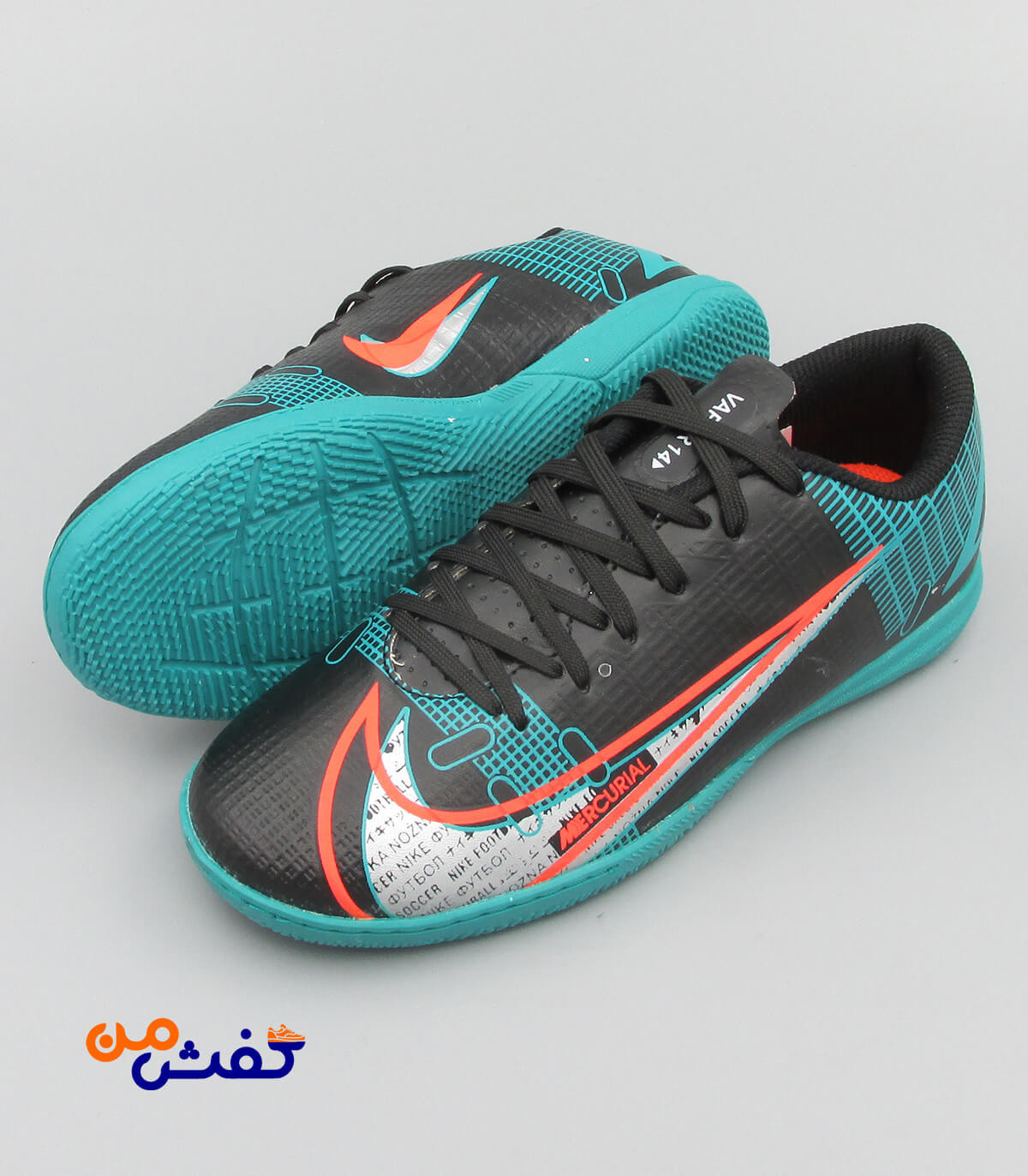 کفش سالنی یاس مدل vapor14 رنگ مشکی کد 1111