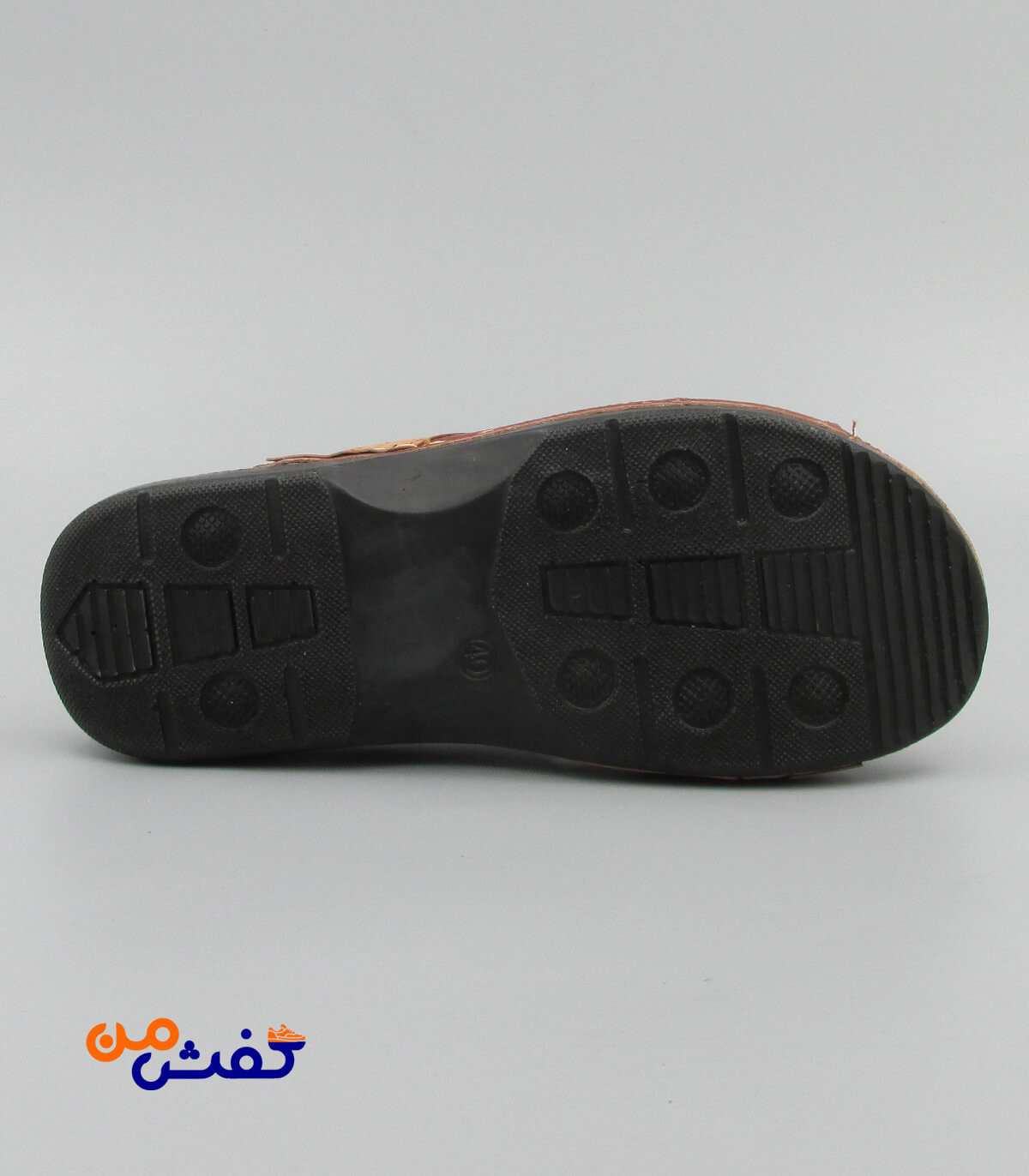 صندل طبی مردانه آیسانا مدل 4041 رنگ قهوه ای روشن کد 1118