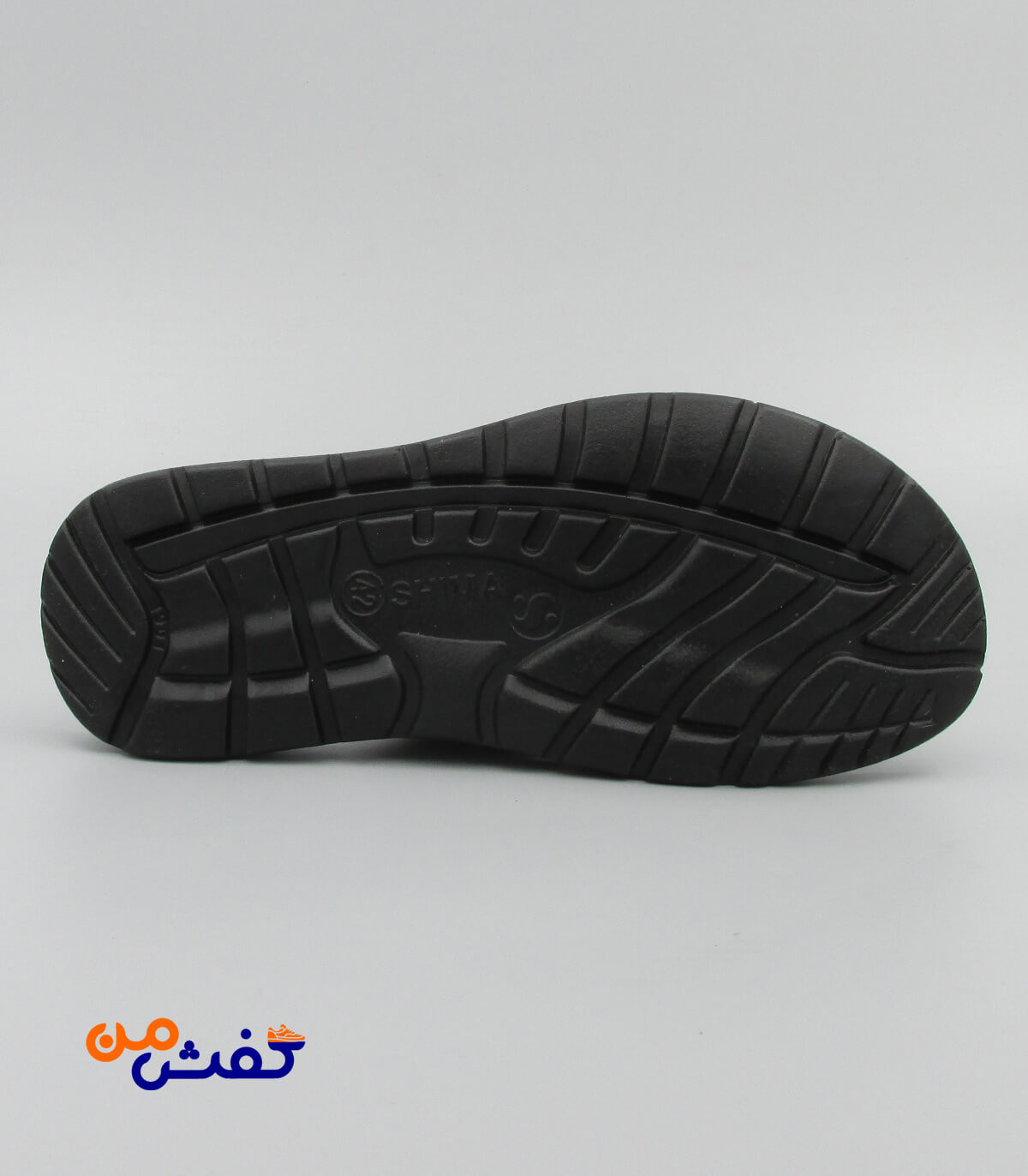 صندل طبی مردانه شیما مدل هانوفر رنگ مشکی قرمز کد 1119