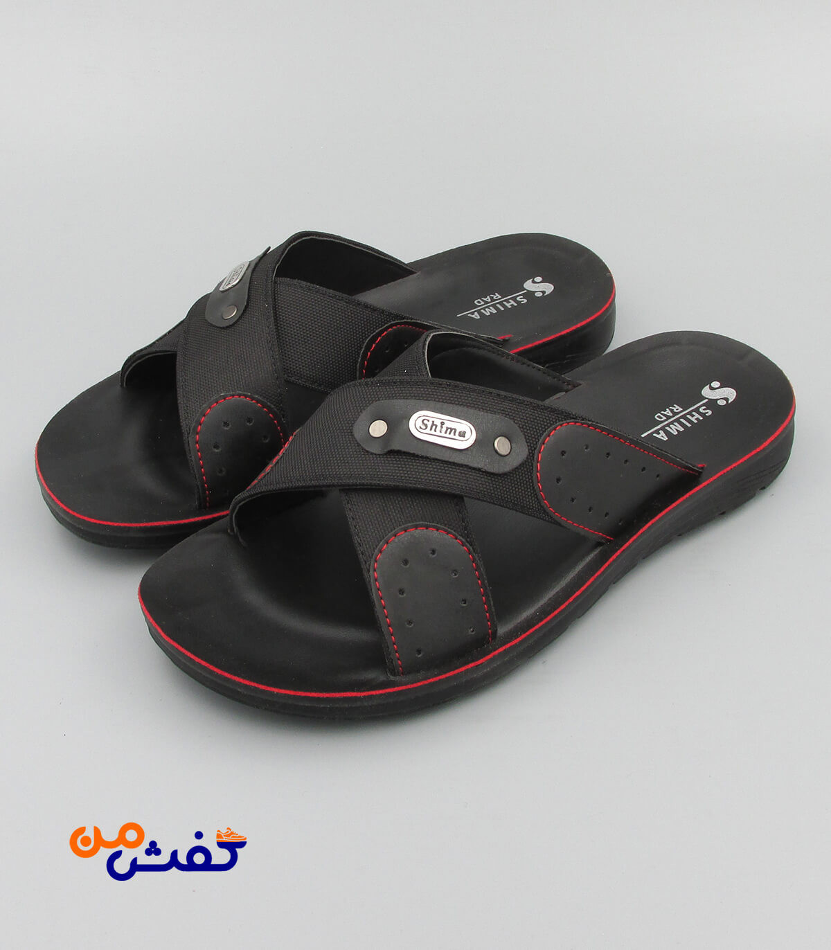 صندل طبی مردانه شیما مدل راد رنگ مشکی کد 1127