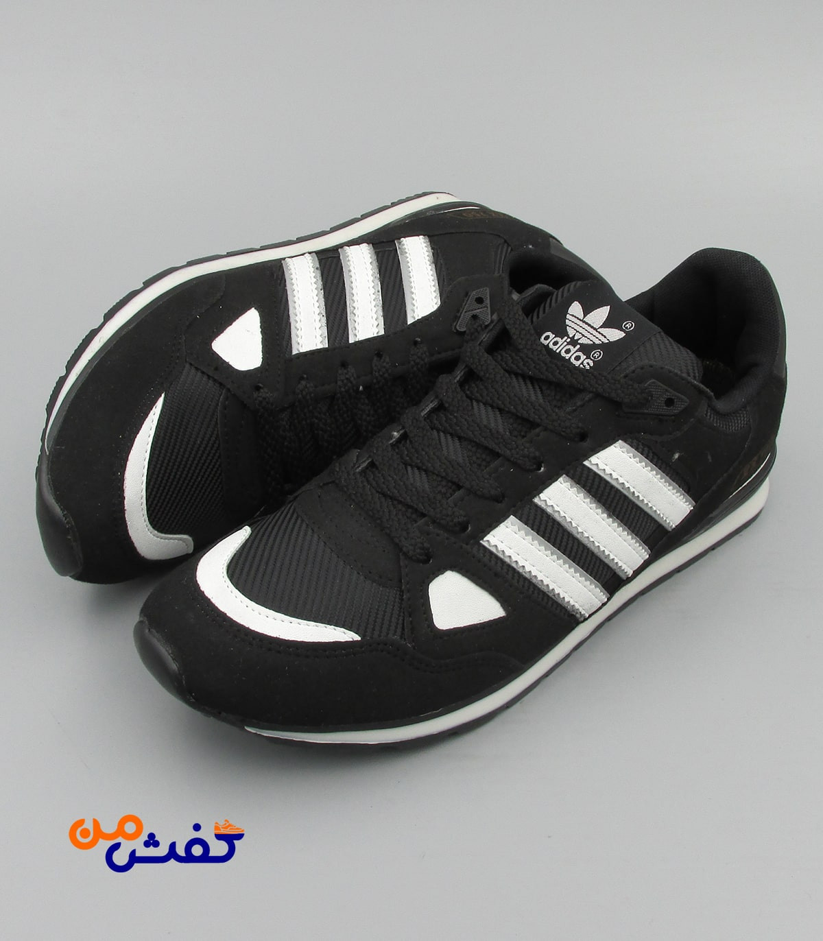 کفش اسپرت مردانه نیوپارسیان مدل ZX750 رنگ مشکی سفید کد 1136