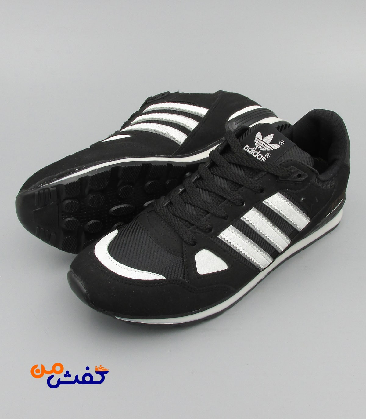 کفش اسپرت مردانه نیوپارسیان مدل ZX750 رنگ مشکی سفید کد 1136