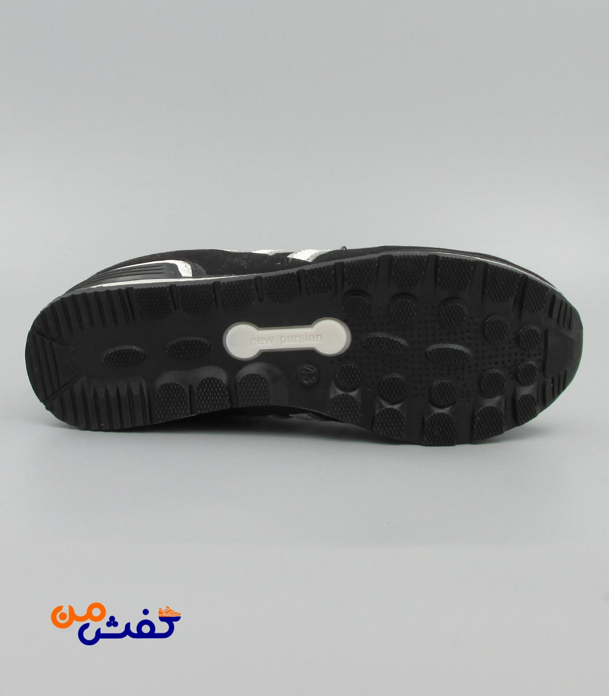 کفش اسپرت مردانه نیوپارسیان مدل ZX750 رنگ مشکی سفید کد 1136