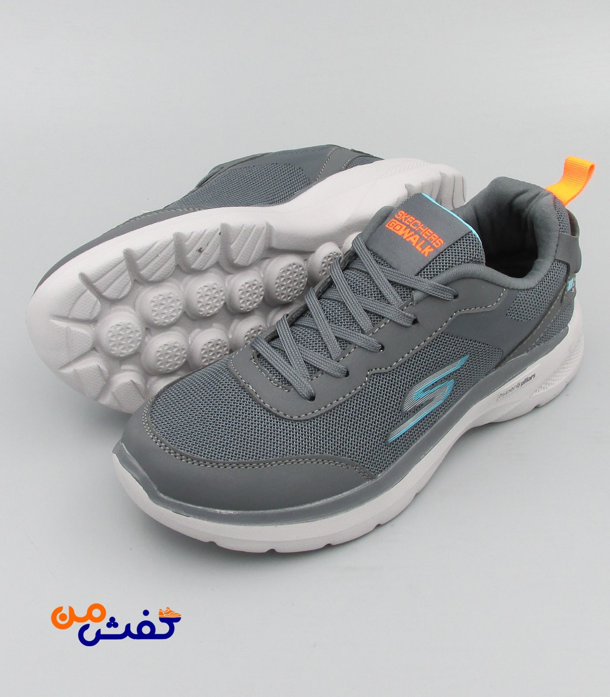 کفش اسپرت مردانه اسکیچرز مدل GO WALK رنگ طوسی کد 1152