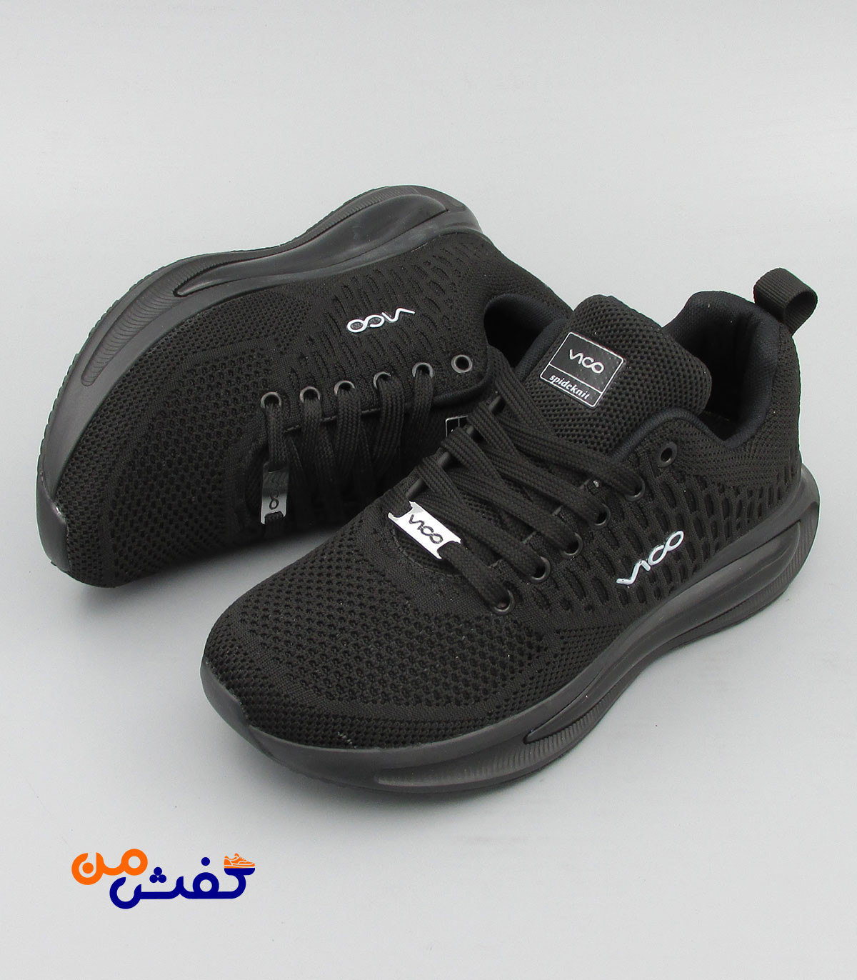 کفش اسپرت پابین مدل ویکو رنگ مشکی کد 1163