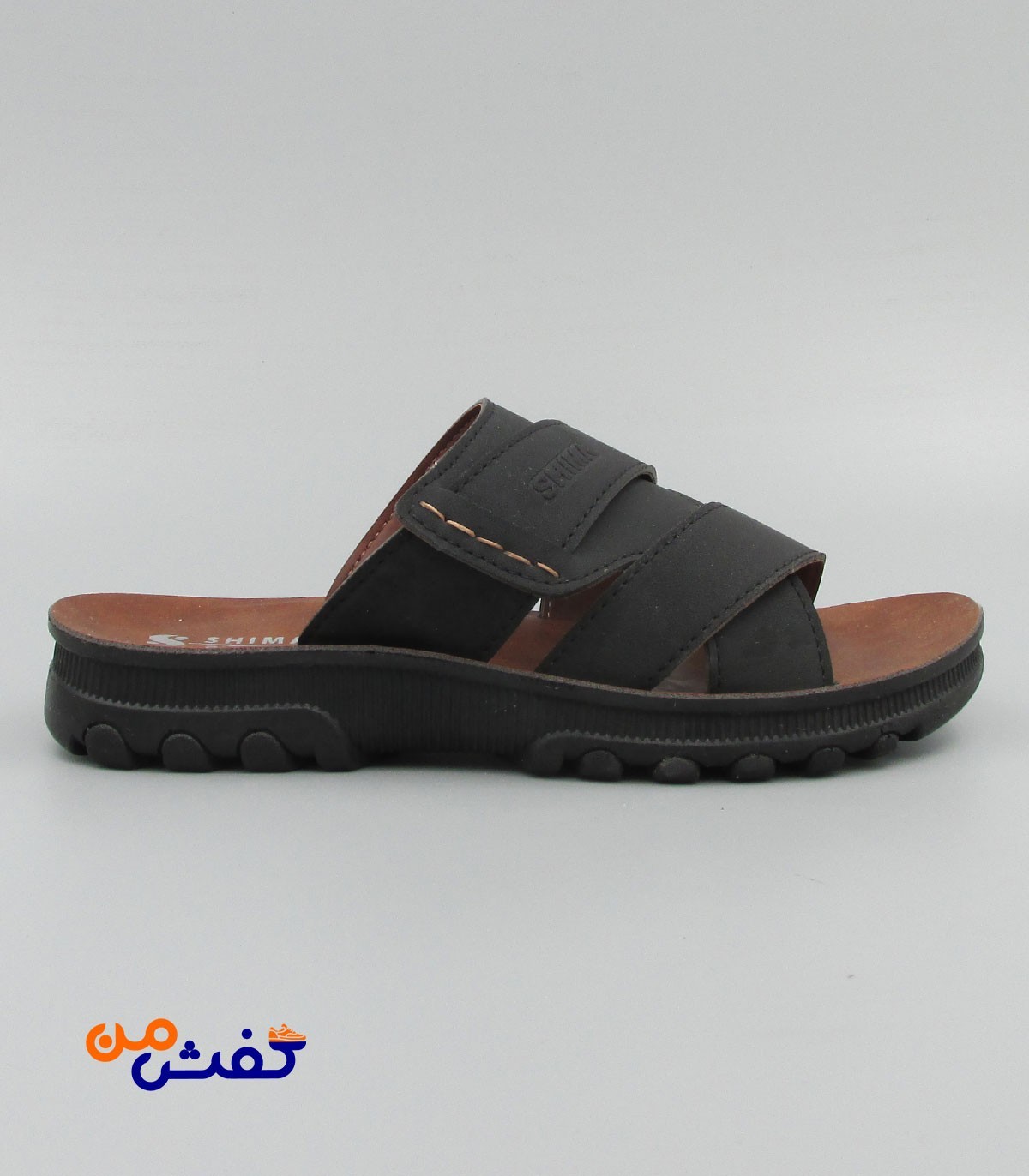 صندل طبی مردانه شیما مدل شهاب رنگ مشکی کد 1088