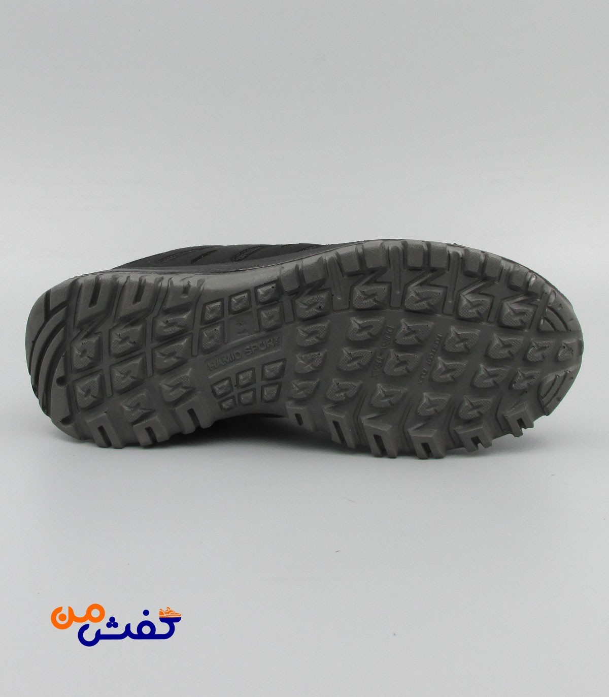 کفش اسپرت مردانه حمید اسپرت مدل ریبوک رنگ مشکی طوسی کد 1177