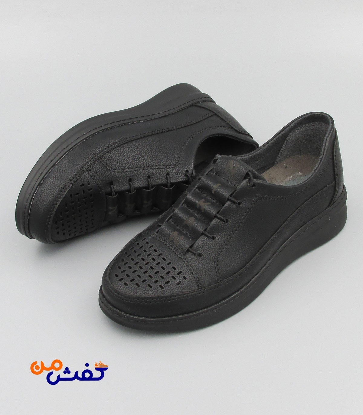 کفش طبی زنانه نیکان گام مدل پردیس رنگ مشکی کد 1179