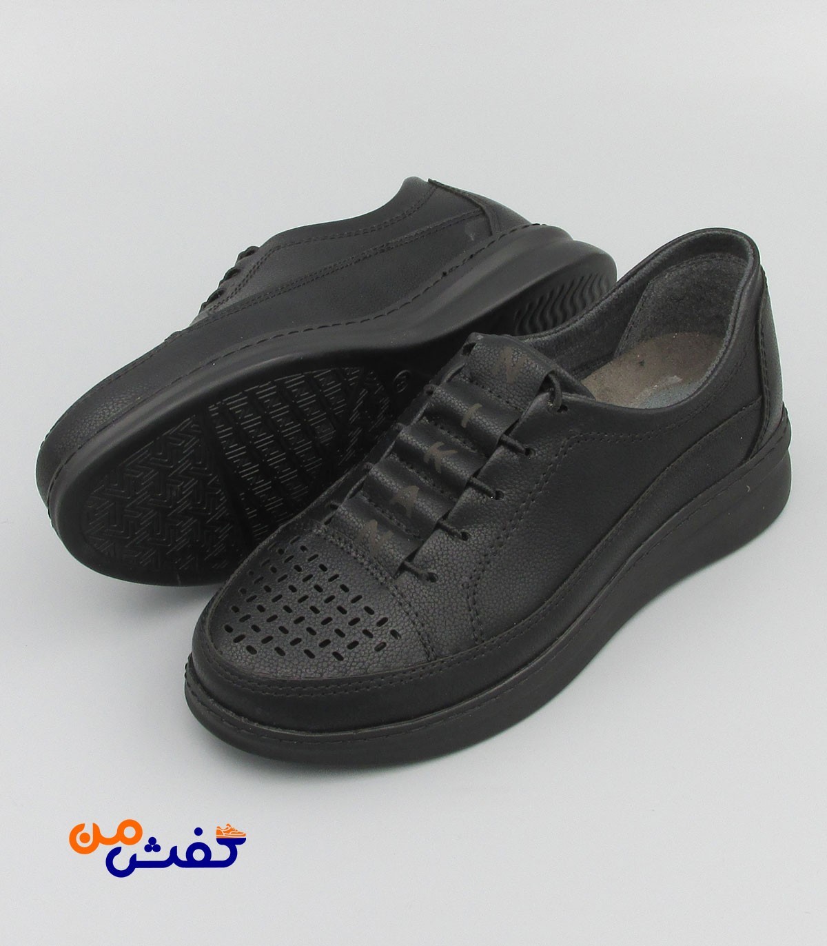 کفش طبی زنانه نیکان گام مدل پردیس رنگ مشکی کد 1179