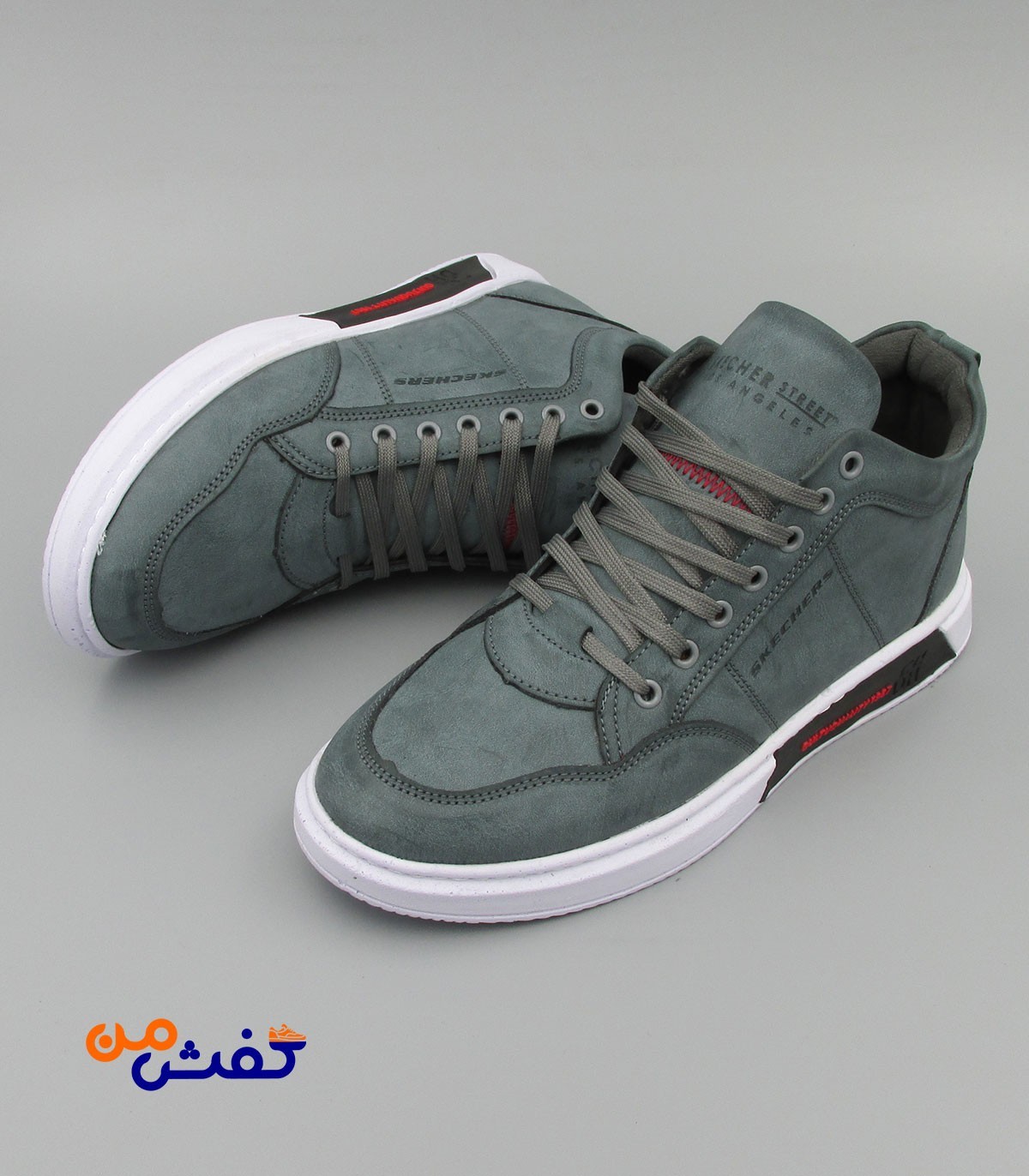 کفش روزمره مردانه آدمک مدل اسکیچرز ساقدار کد 1077