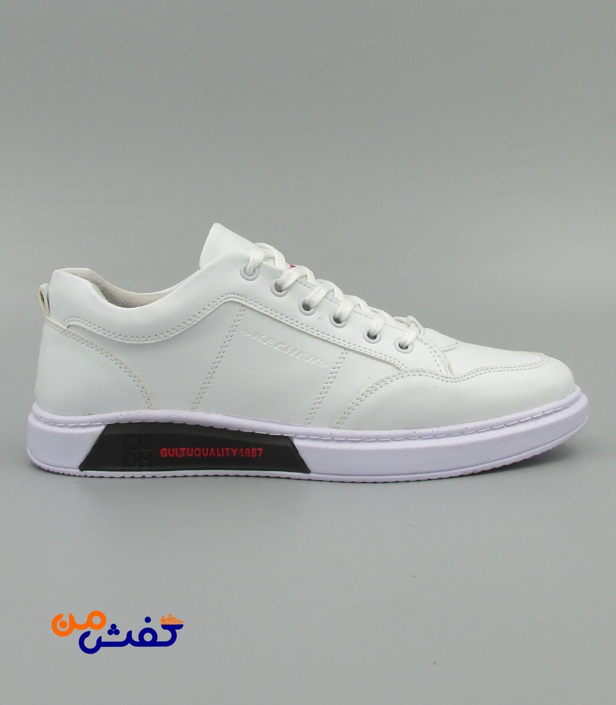 کفش روزمره مردانه آدمک مدل اسکیچرز رنگ سفید کد 1184