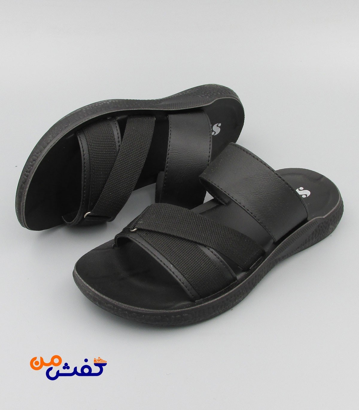 صندل طبی مردانه شیما مدل آناتومیک رنگ مشکی کد 1185