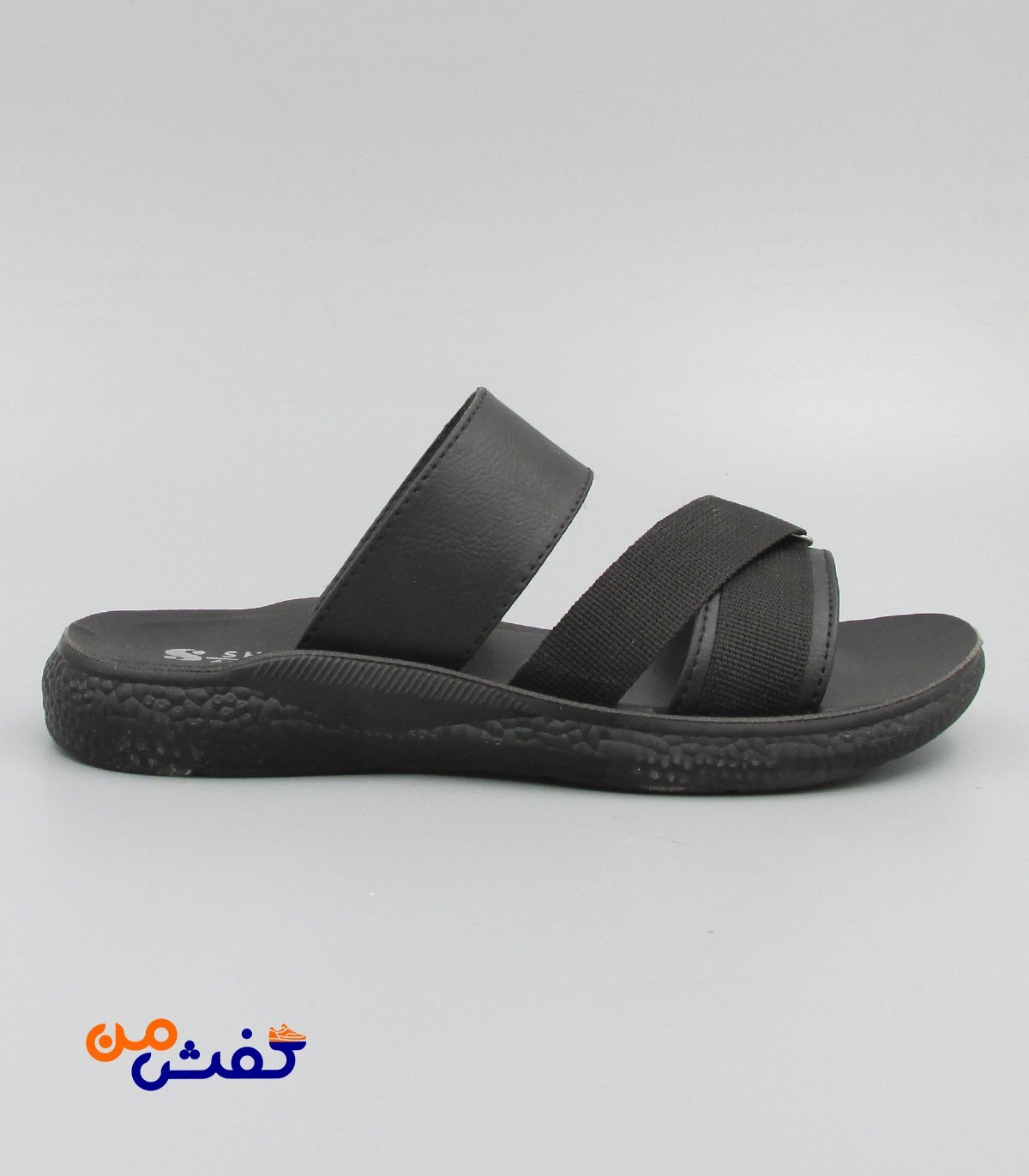 صندل طبی مردانه شیما مدل آناتومیک رنگ مشکی کد 1185