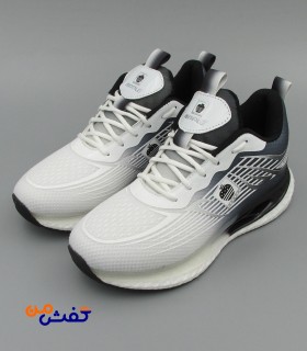 کفش اسپرت مردانه رویا مدل اپل رنگ سفید سرمه ای کد 1194