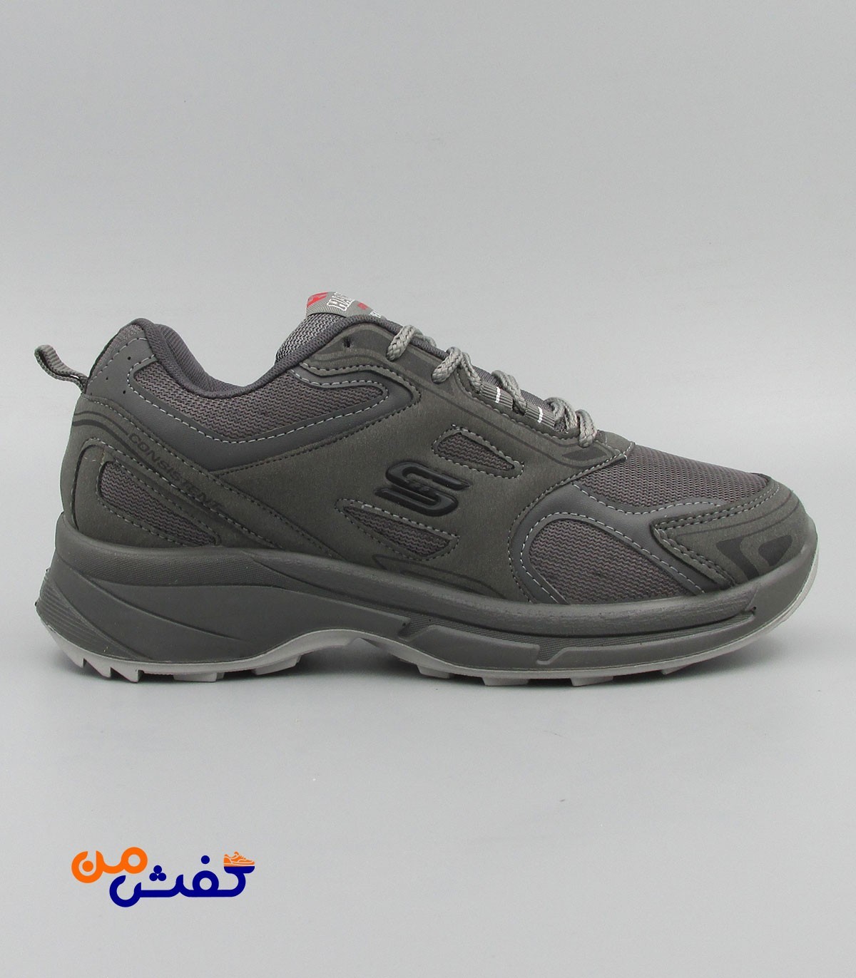 کفش اسپرت مردانه حمید اسپرت مدل اسکیچرز رنگ طوسی کد 1199