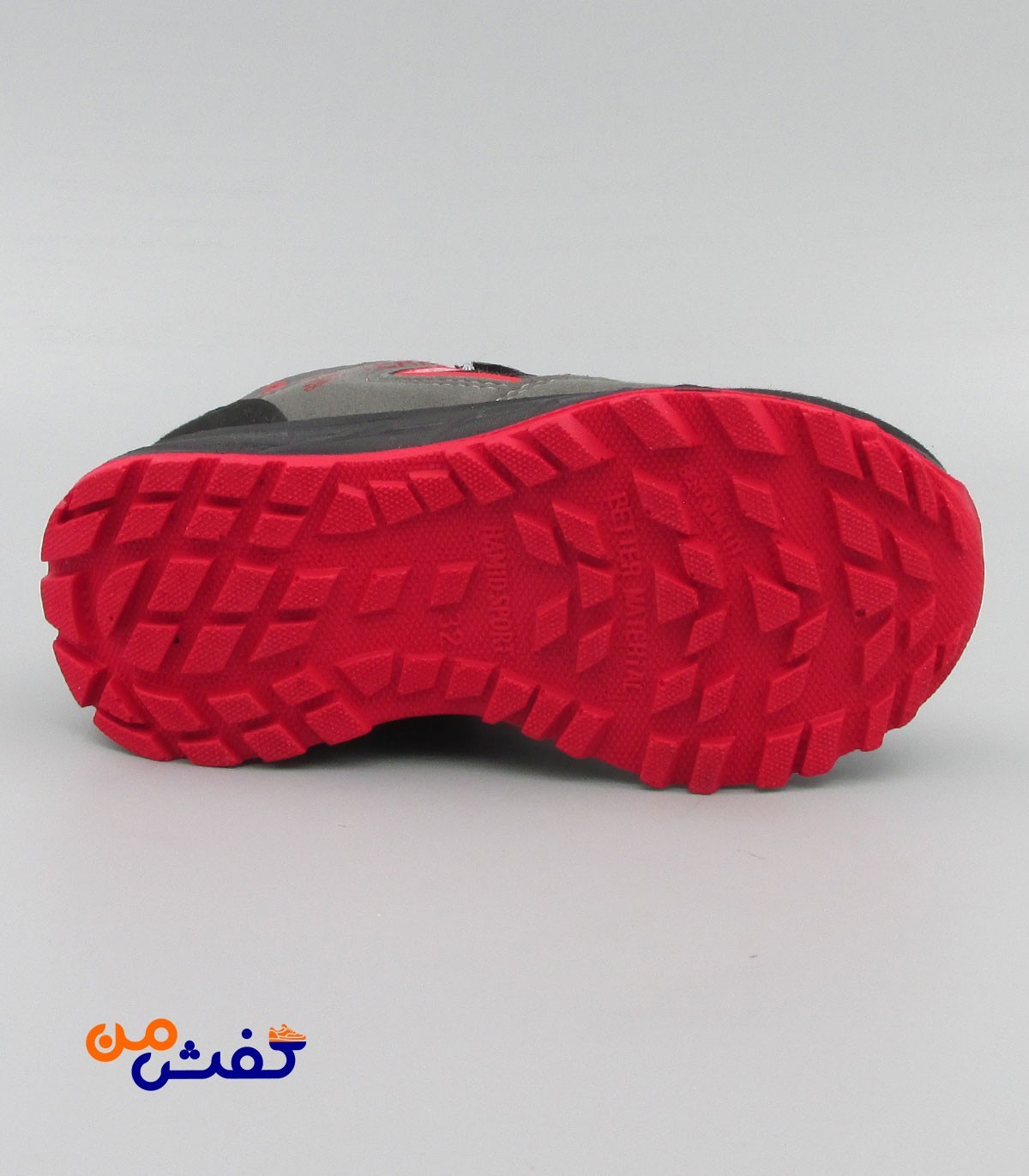کفش اسپرت بچگانه حمید اسپرت مدل AX3 رنگ مشکی قرمز کد 1205