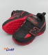 کفش اسپرت بچگانه حمید اسپرت مدل نیوبالانس رنگ مشکی قرمز کد 1249