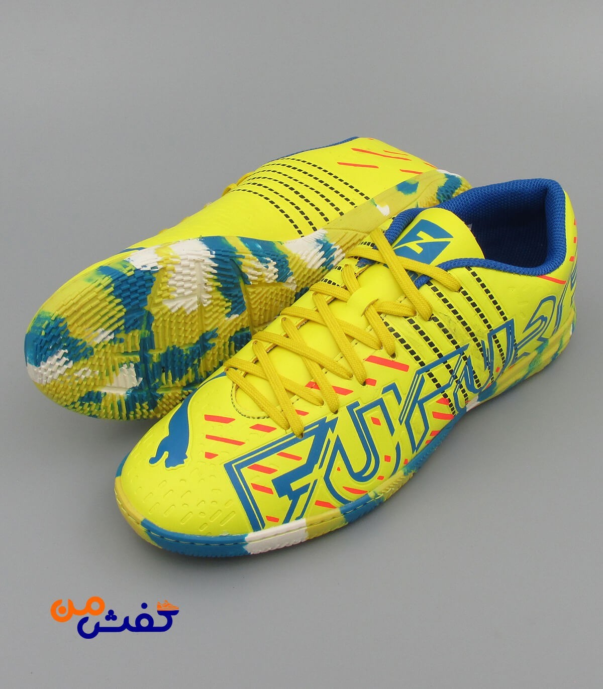 کفش فوتسال مردانه لوتوس مدل FURURE رنگ سبز آبی کد 1252