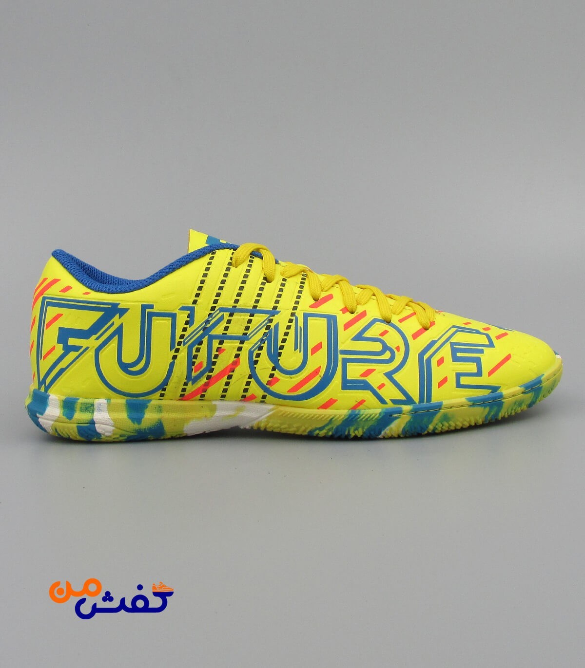 کفش فوتسال مردانه لوتوس مدل FURURE رنگ سبز آبی کد 1252