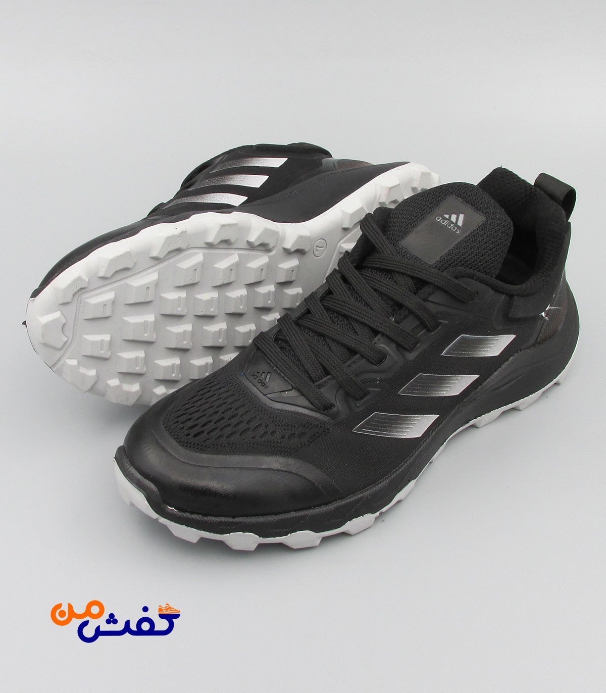 کفش اسپرت مردانه کویر مدل ترکس رنگ مشکی طوسی کد 1264