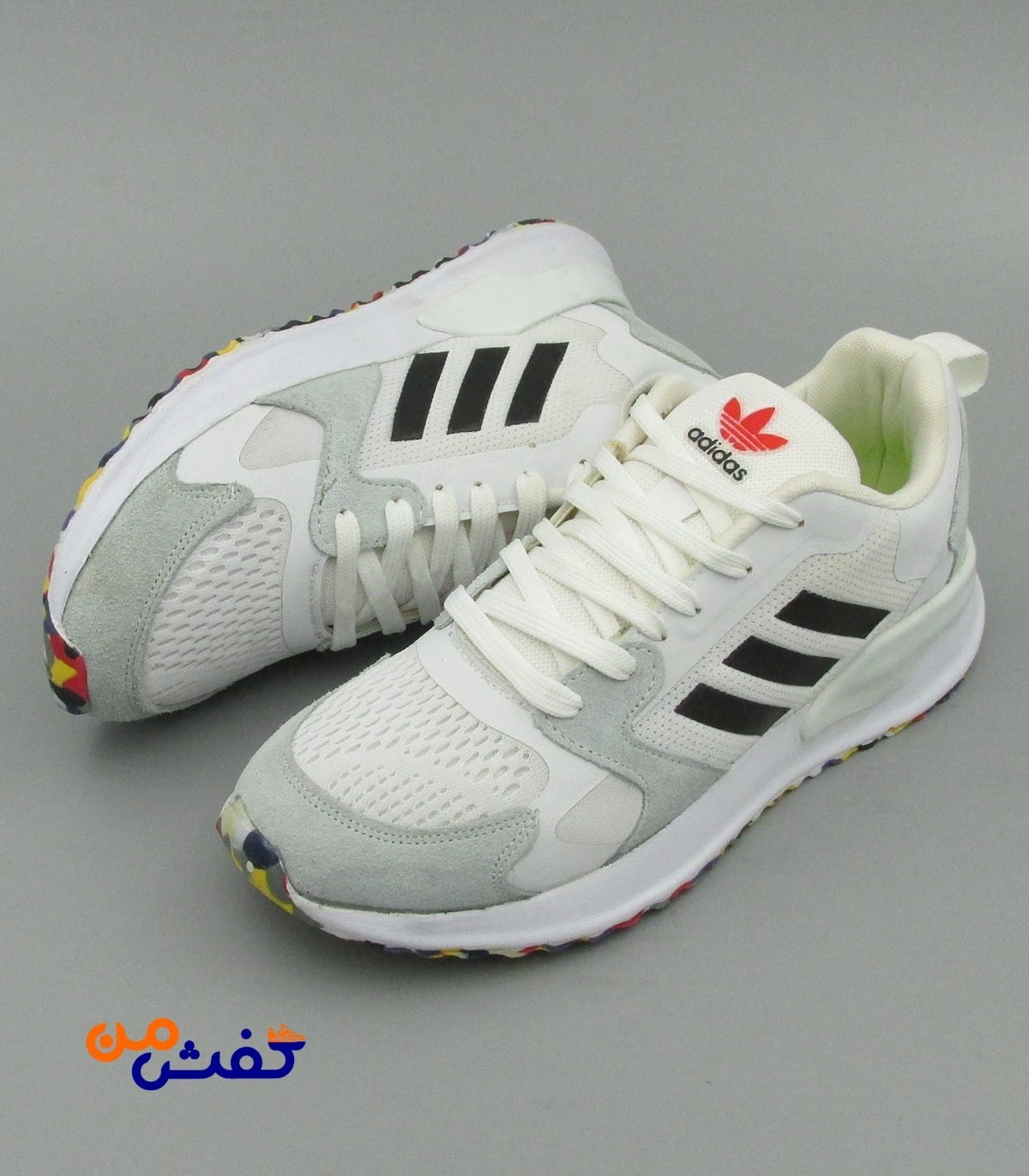 کفش اسپرت مردانه اسوه مدل کلیماکول رنگ سفید مشکی کد 1273