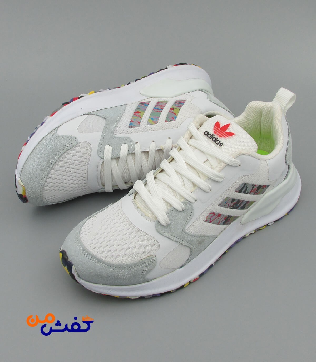 کفش اسپرت مردانه اسوه مدل کلیماکول رنگ سفید ابروبادی کد 1270