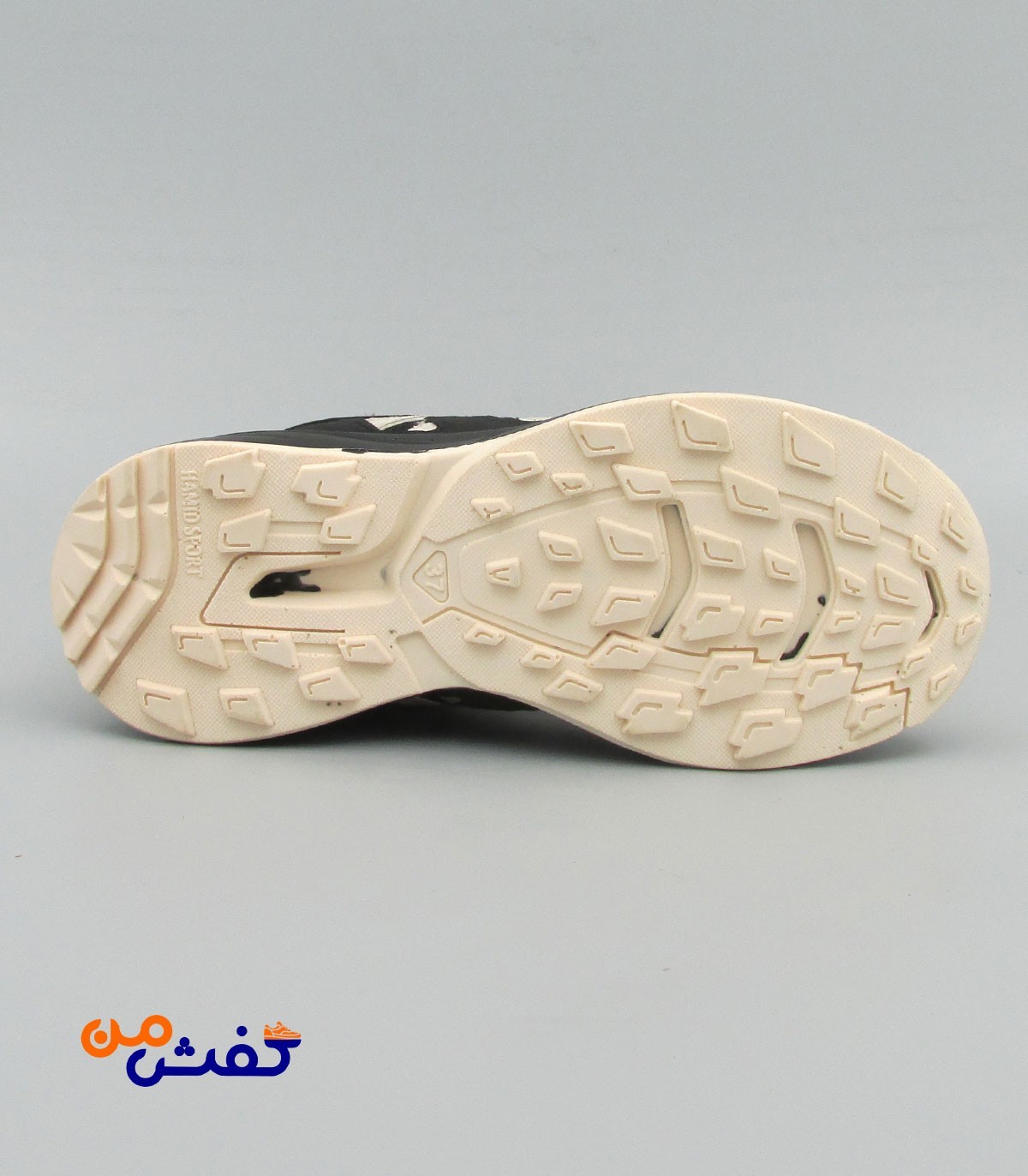 کفش اسپرت حمید اسپرت مدل آدیداس رنگ مشکی کرم کد 1276