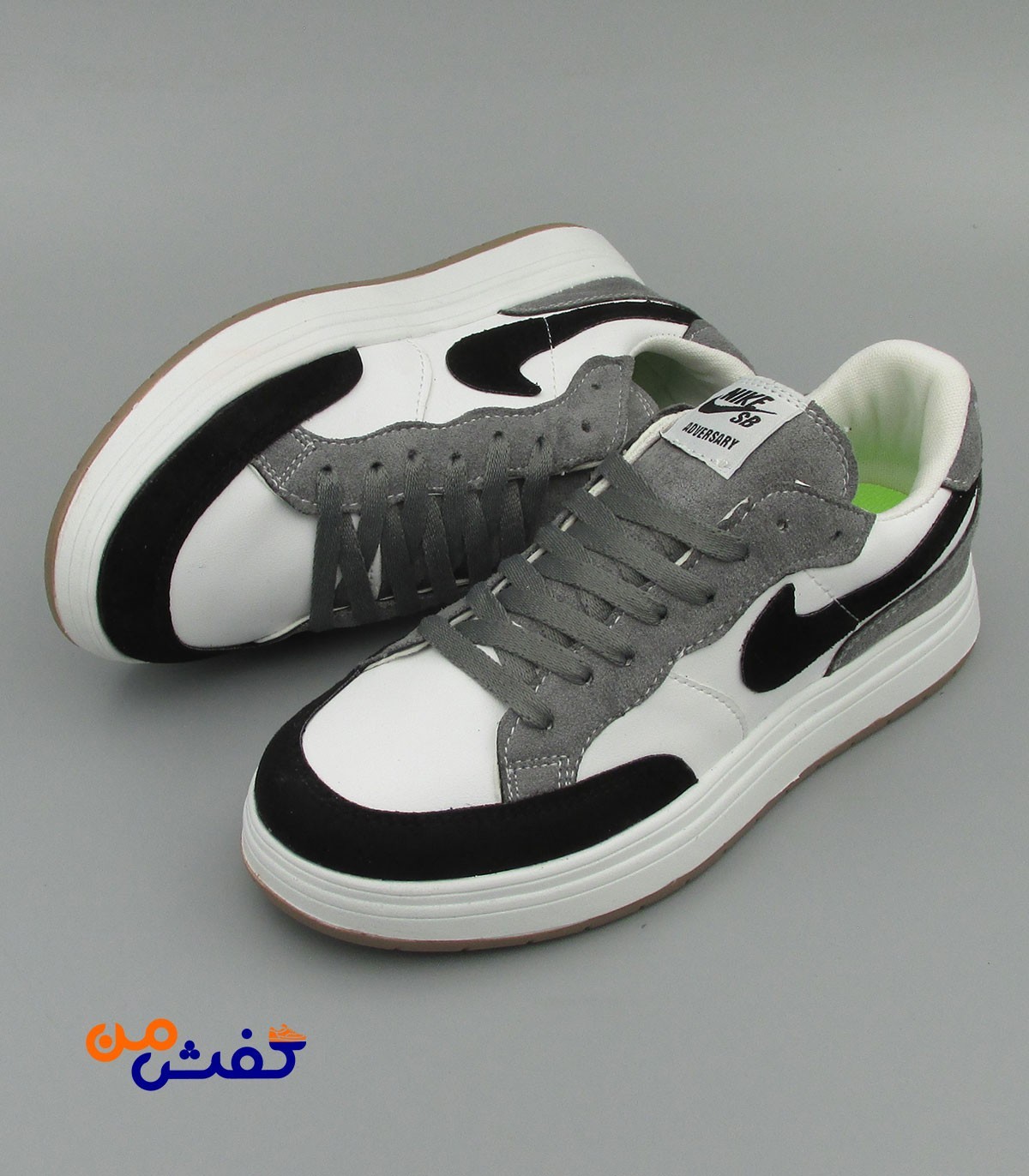 کفش ست روزمره رانر مدل نایکی SB رنگ سفید مشکی کد 1282