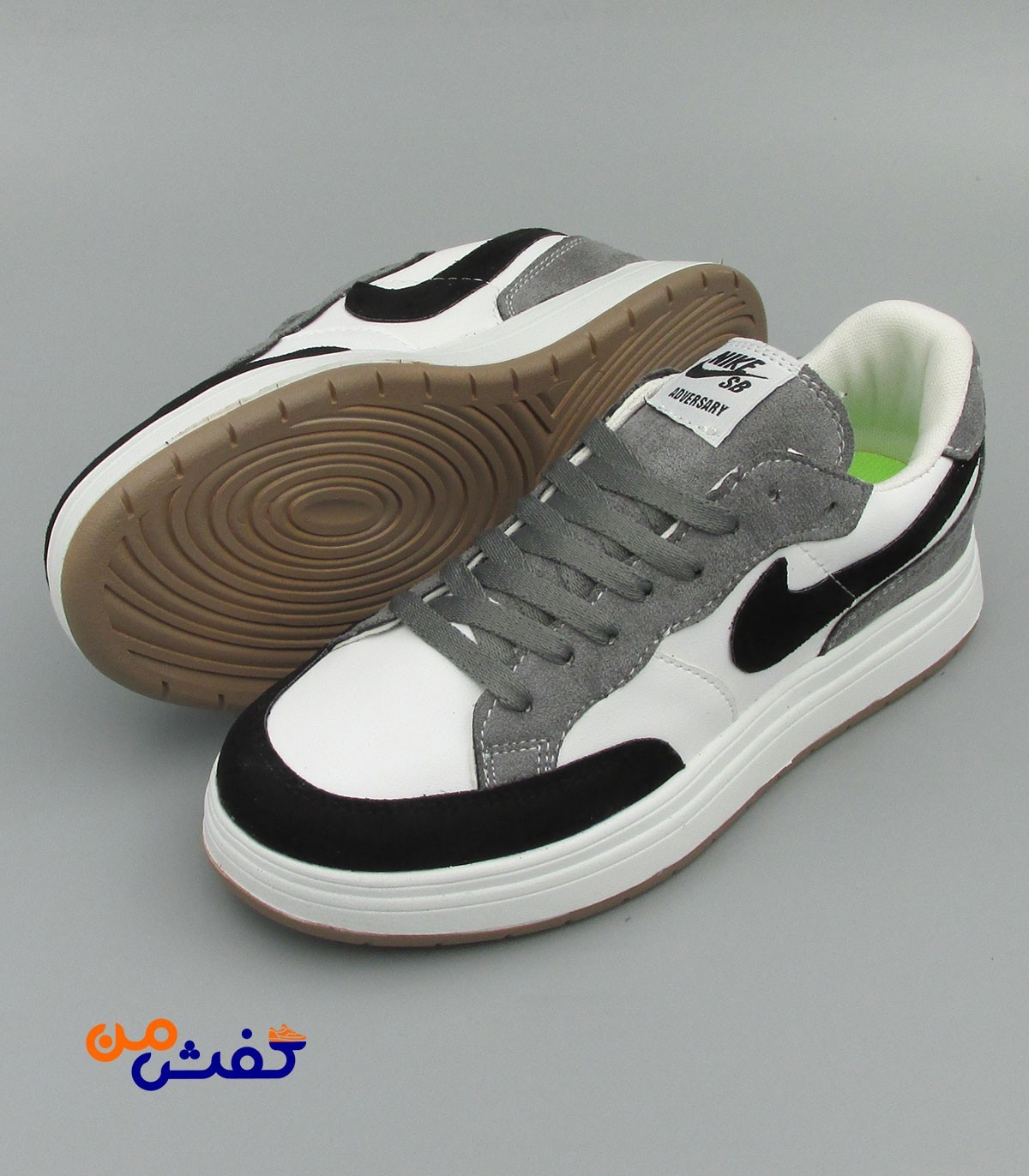 کفش ست روزمره رانر مدل نایکی SB رنگ سفید مشکی کد 1282