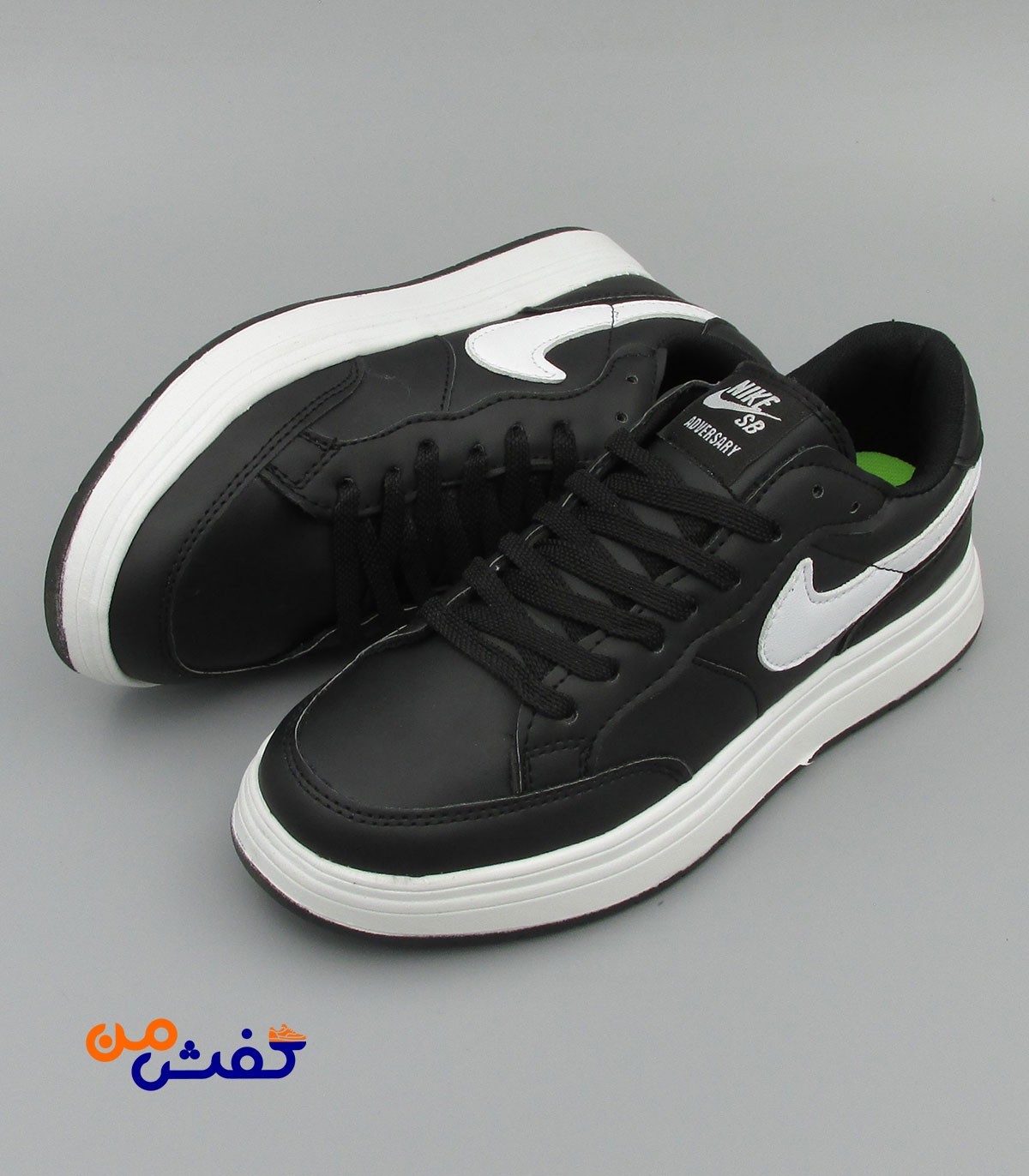 کفش ست روزمره رانر مدل نایکی SB رنگ مشکی سفید کد 1283