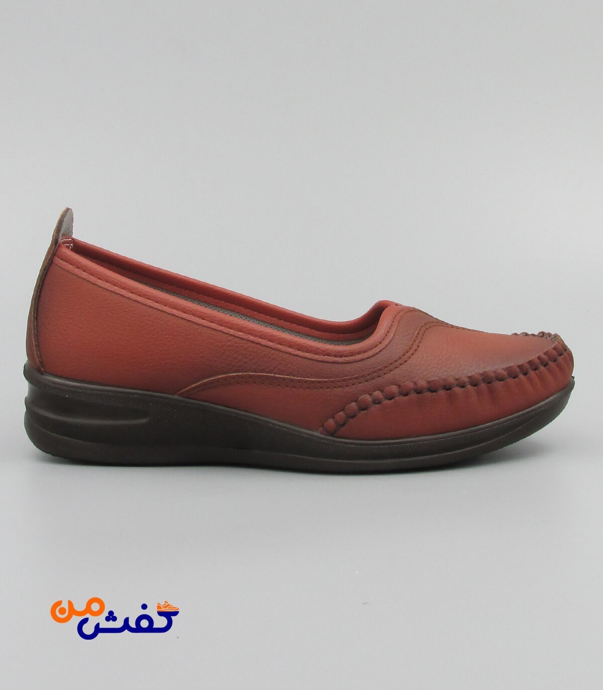 کفش طبی زنانه بکائی مدل لاله رنگ قهوه ای روشن کد 1289