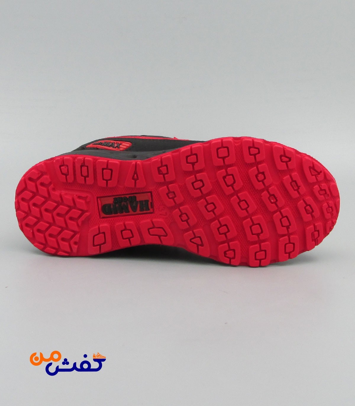 کفش اسپرت حمید اسپرت مدل ایرمکس رنگ مشکی قرمز کد 1293