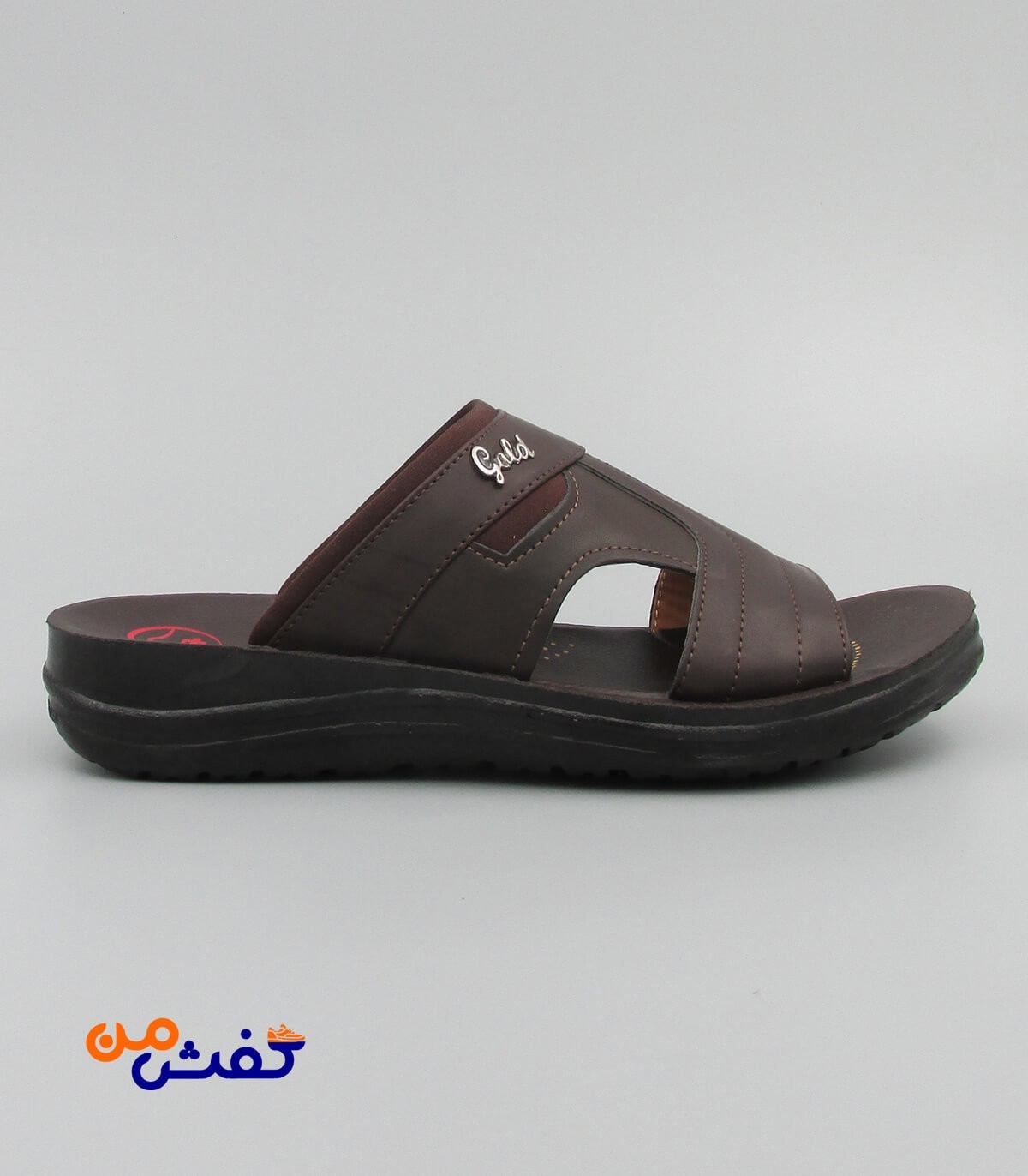 صندل طبی مردانه آیسانا مدل 4034 رنگ قهوه ای تیره کد 1303