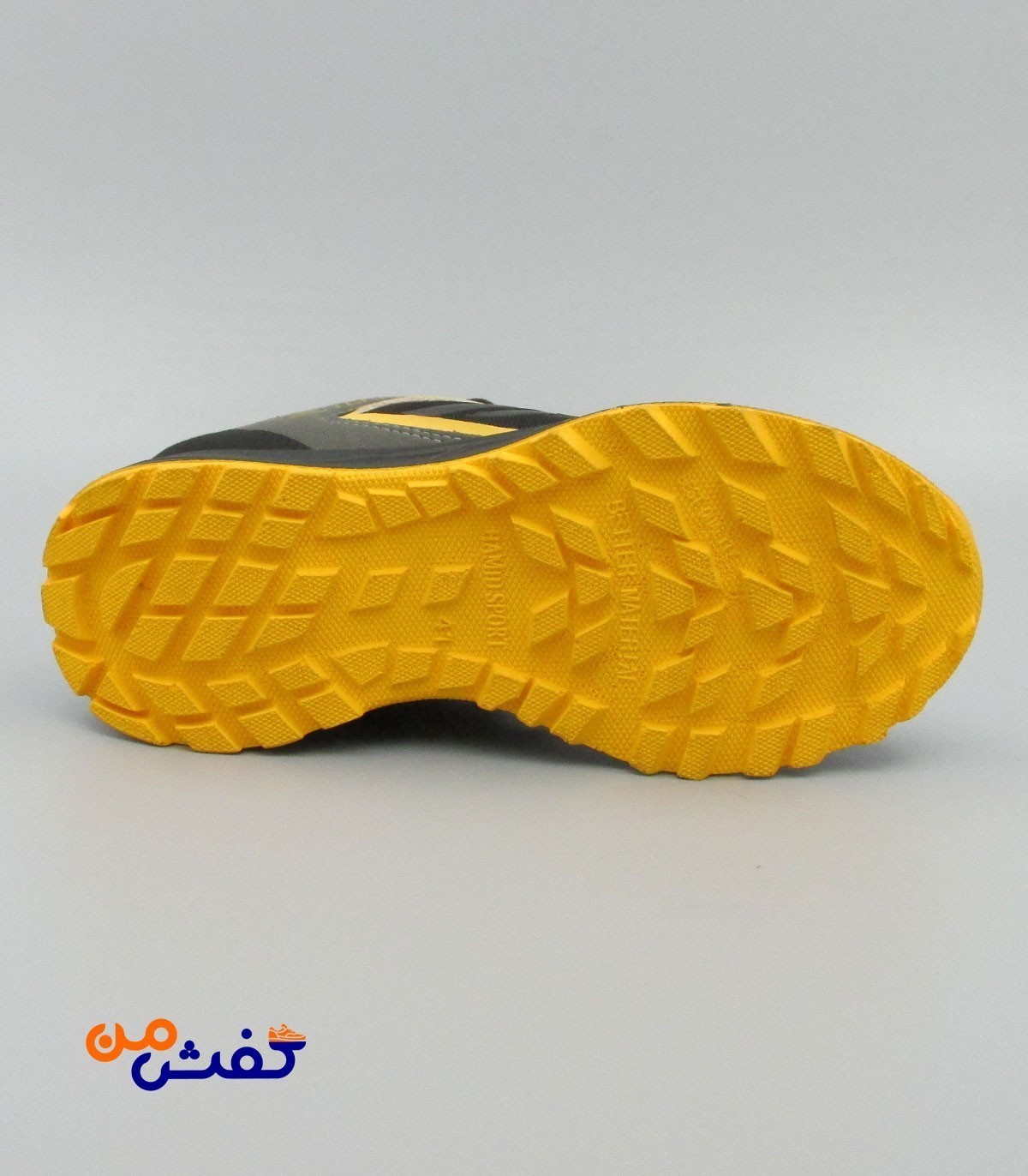 کفش اسپرت زنانه حمید اسپرت مدل AX3 رنگ مشکی زرد کد 1315