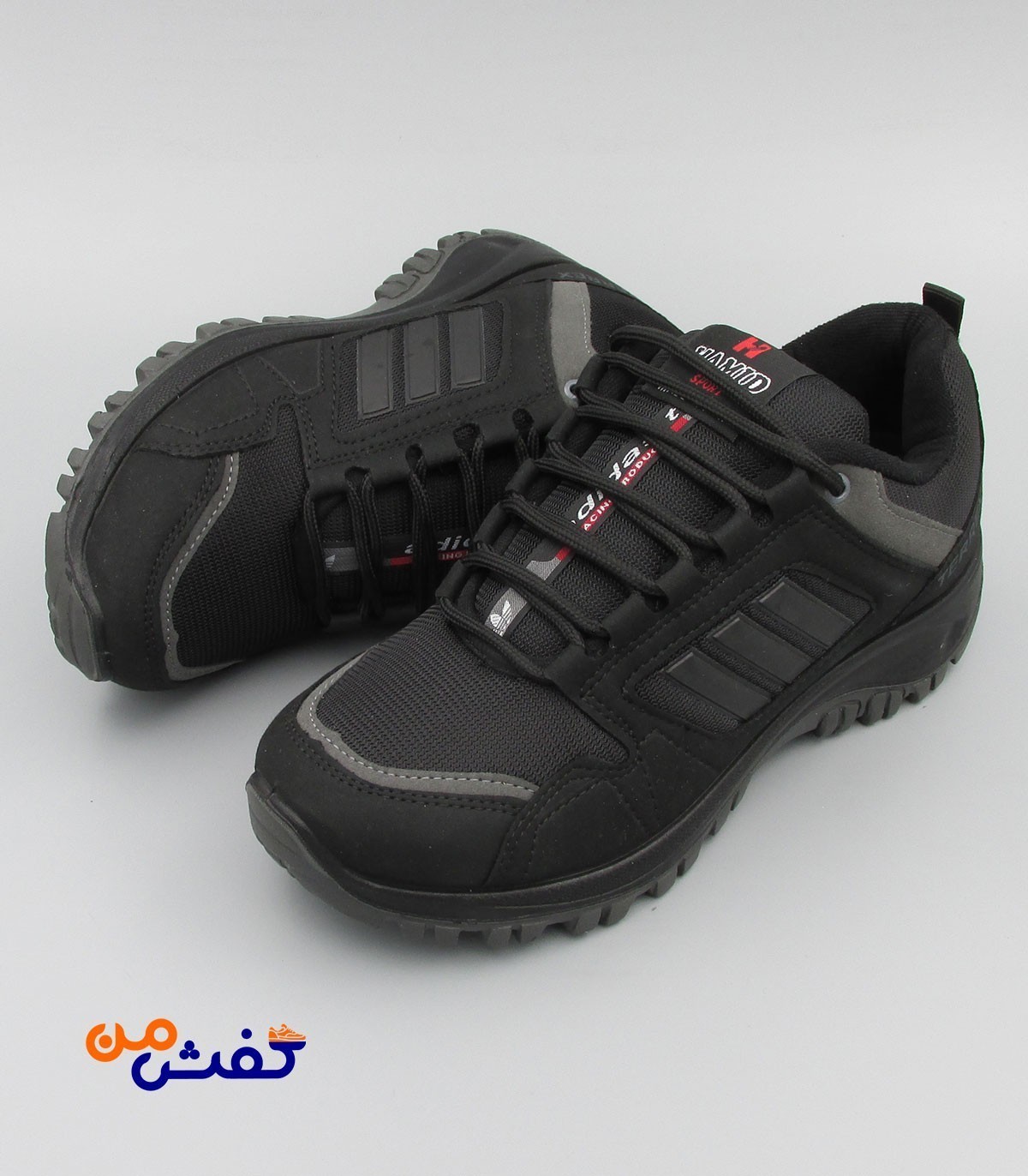 کفش اسپرت مردانه حمید اسپرت مدل ترکس رنگ مشکی کد 1317