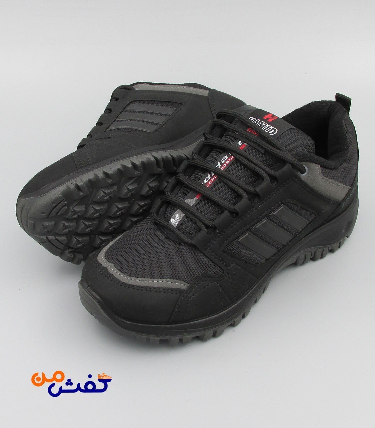 کفش اسپرت مردانه حمید اسپرت مدل ترکس رنگ مشکی کد 1317