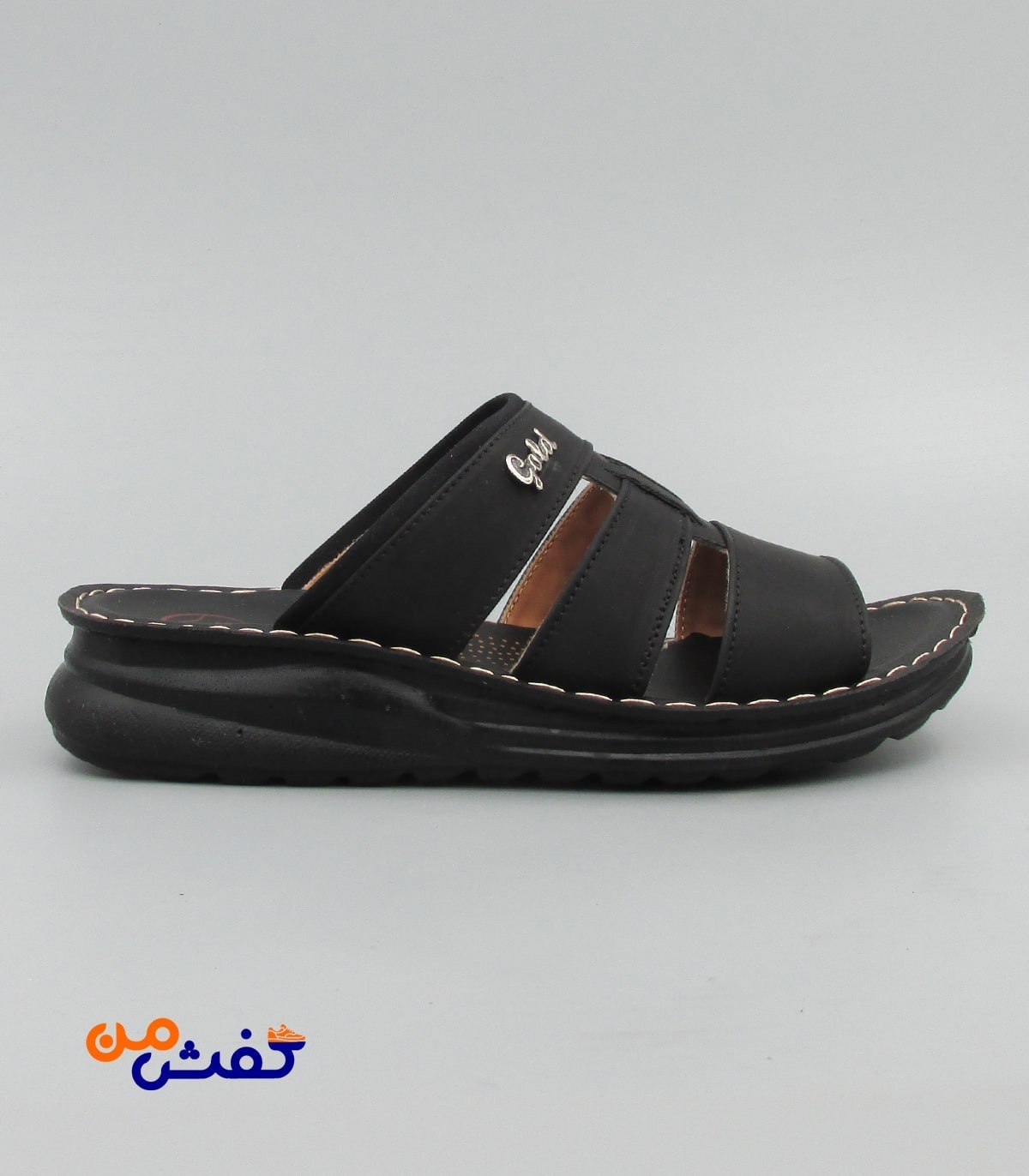 صندل طبی مردانه آیسانا مدل 4050 رنگ مشکی کد 1326