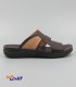 صندل طبی مردانه آیسانا مدل 4033 رنگ قهوه ای تیره کد 1339