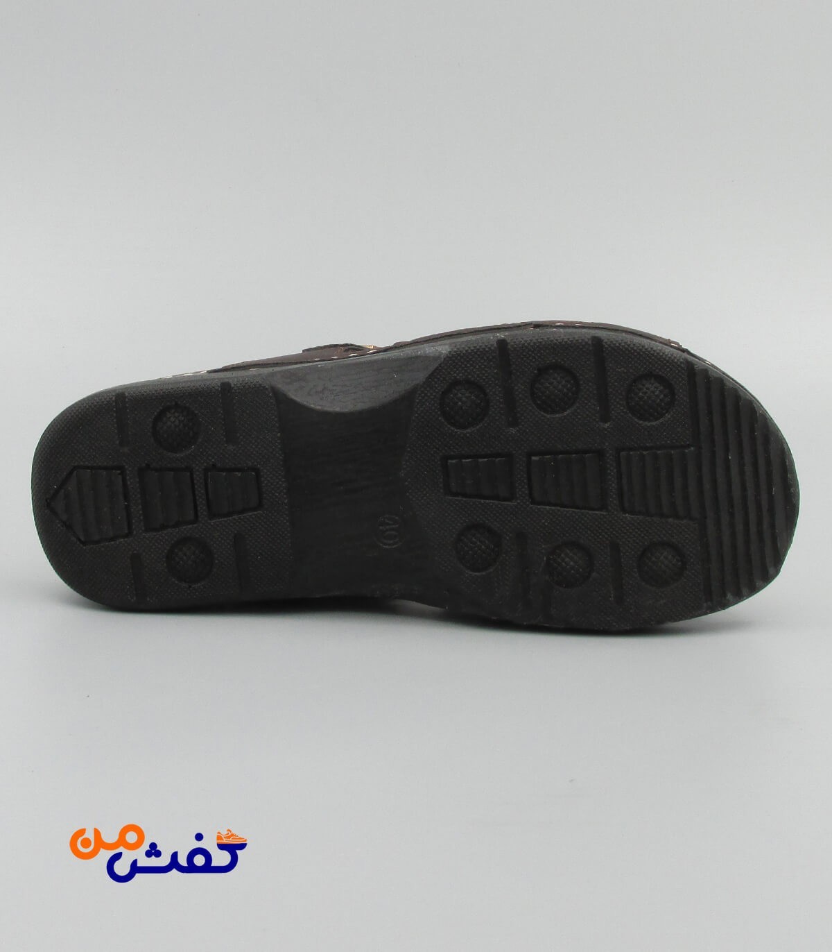صندل طبی مردانه آیسانا مدل 4040 رنگ قهوه ای تیره کد 1343