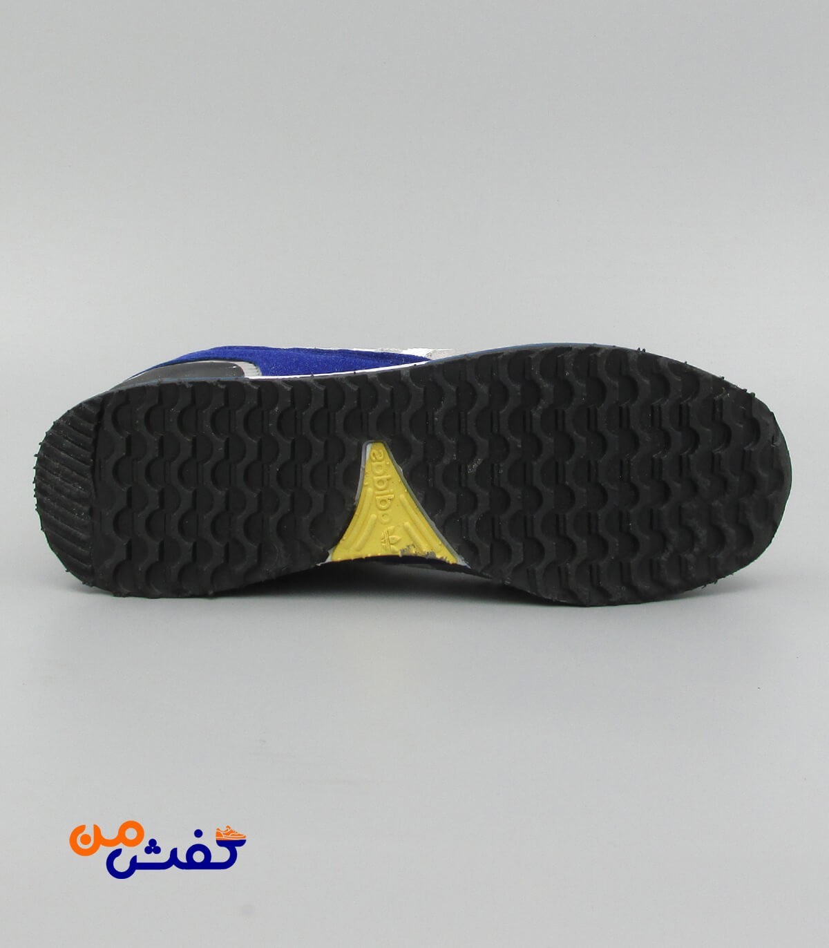 کفش اسپرت پرش مدل ZX750 رنگ طوسی زرد کد 1348
