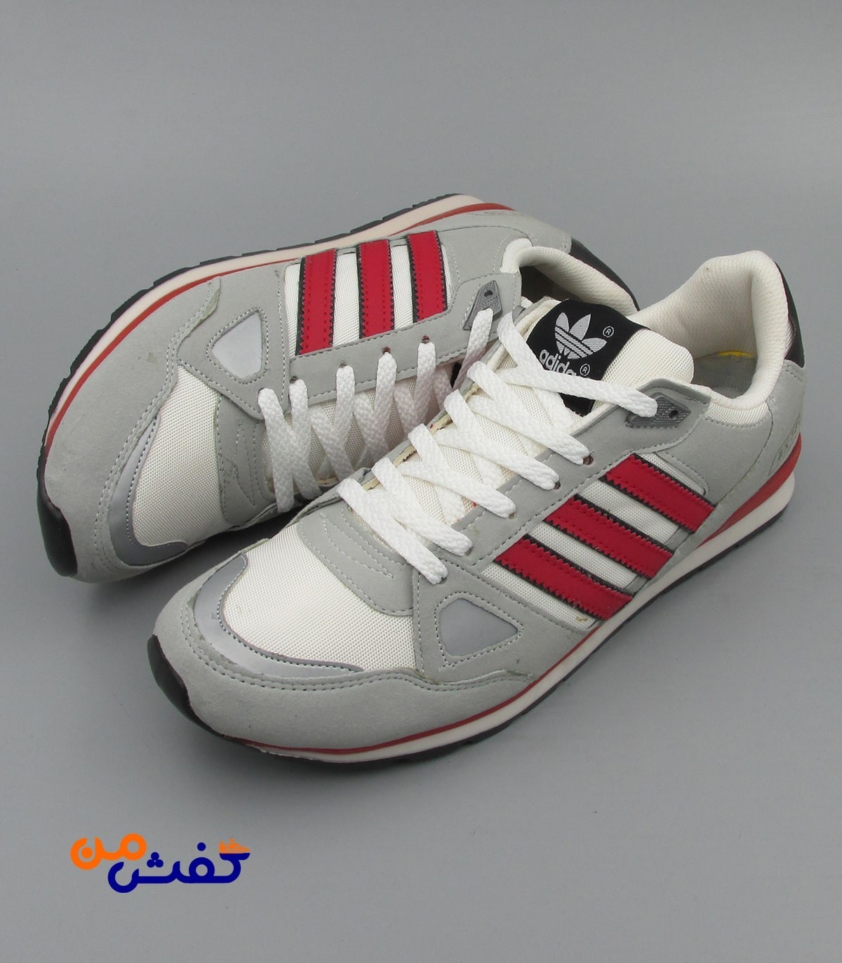 کفش اسپرت مردانه نیوپارسیان مدل ZX750 رنگ طوسی قرمز کد 1353