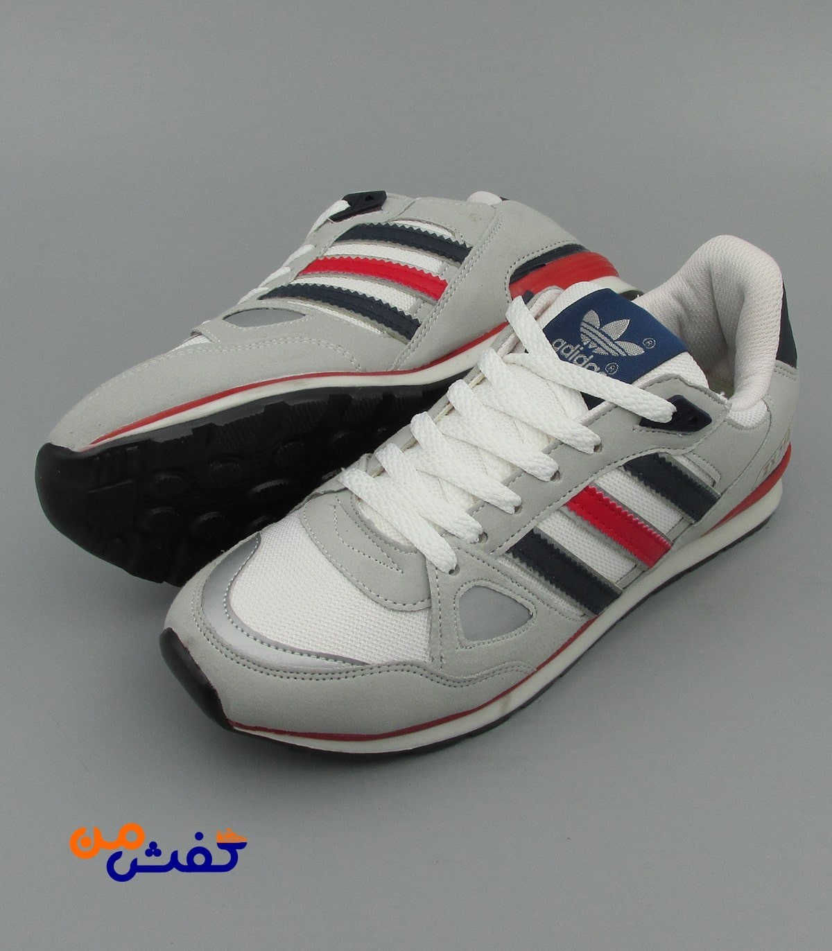 کفش اسپرت مردانه نیوپارسیان مدل ZX750 رنگ طوسی پرچمی کد 1352