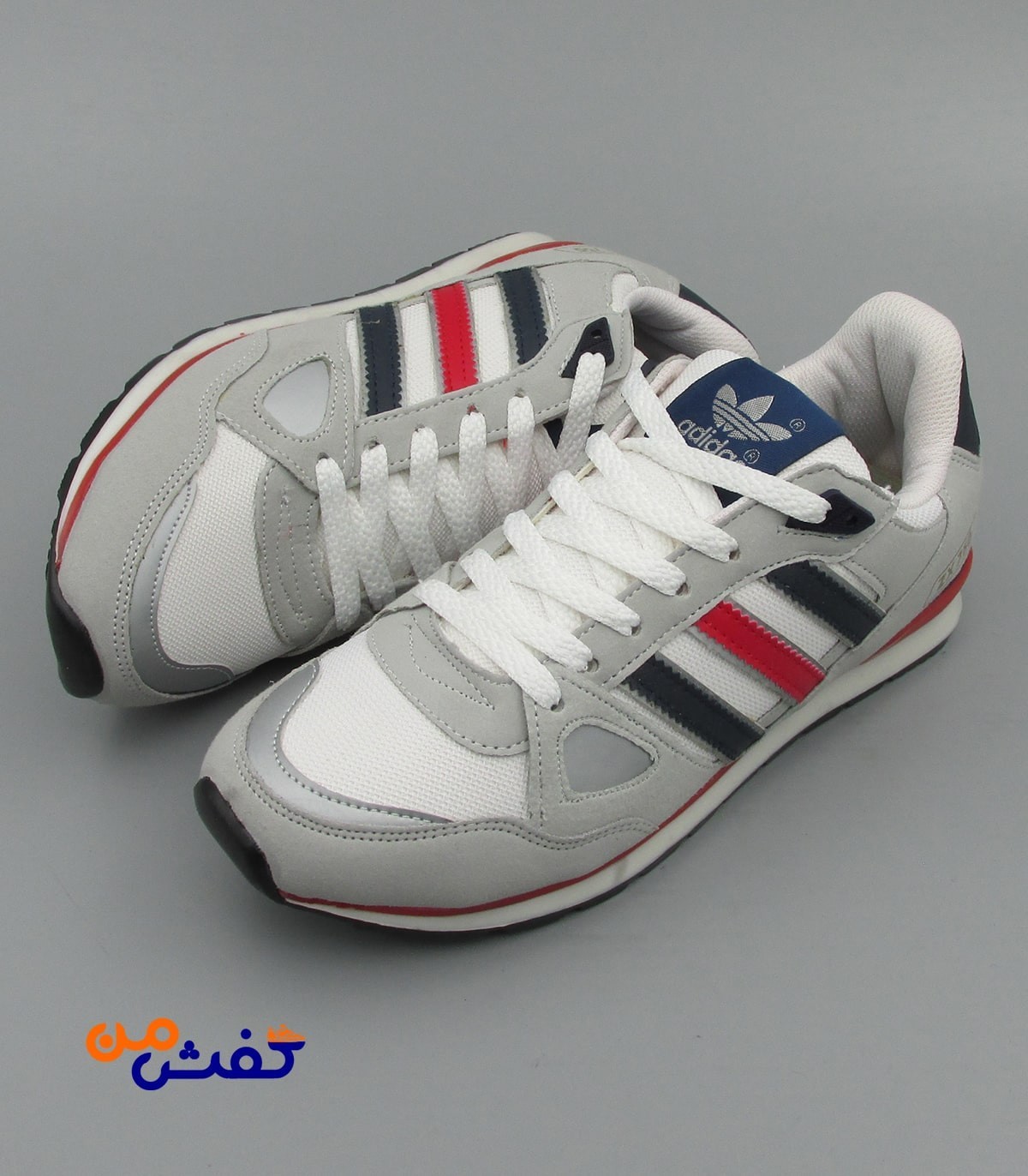 کفش اسپرت مردانه نیوپارسیان مدل ZX750 رنگ طوسی پرچمی کد 1352