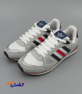کفش اسپرت مردانه نیوپارسیان مدل ZX750 رنگ طوسی پرچمی کد 1352
