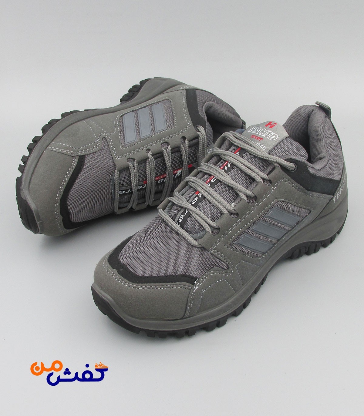 کفش اسپرت مردانه حمید اسپرت مدل ترکس رنگ طوسی کد 1361