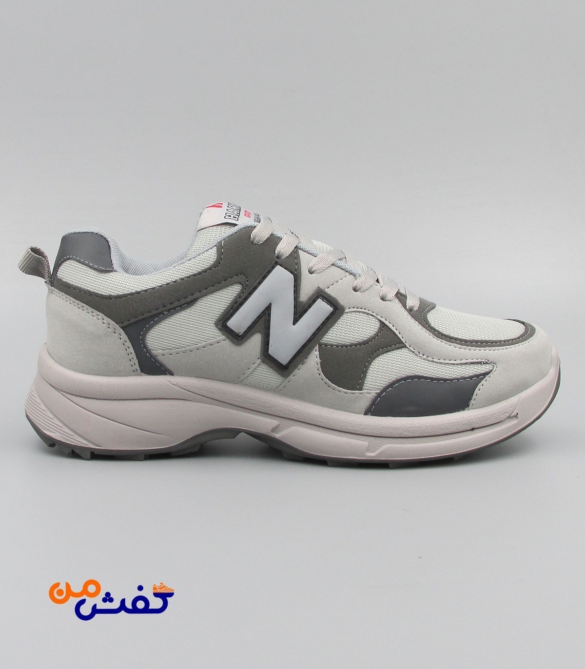 کفش اسپرت مردانه حمید اسپرت مدل نیوبالانس رنگ طوسی کد 1362