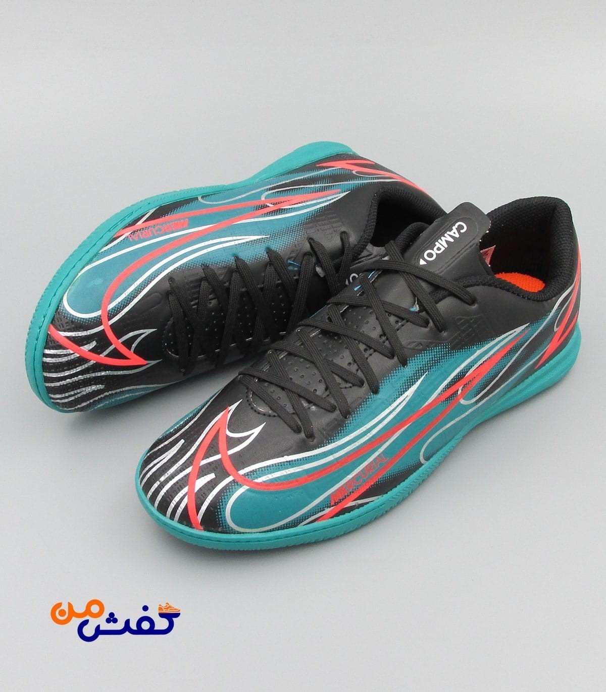 کفش سالنی یاس مدل نایکی کمپو رنگ مشکی کد 1401