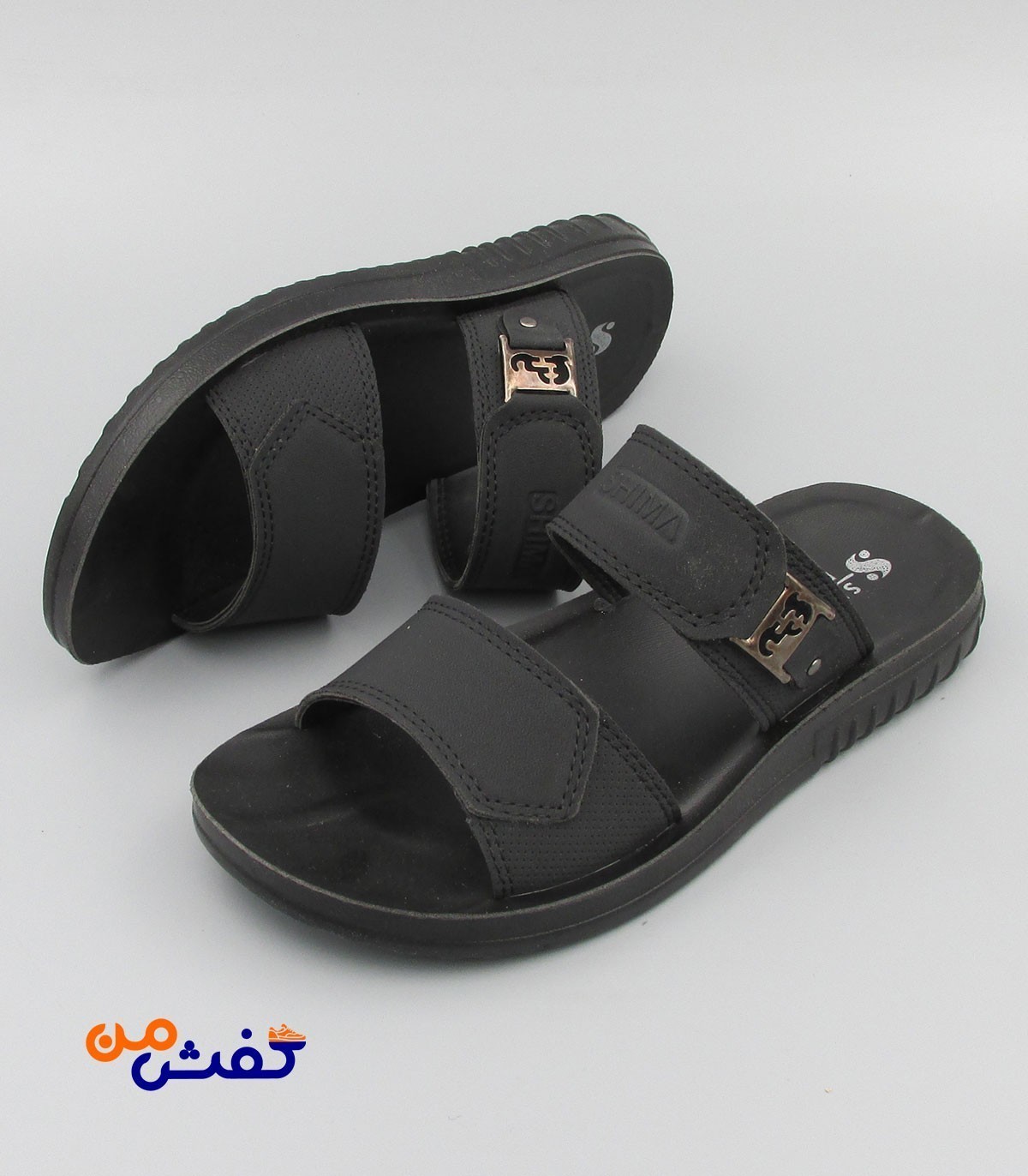 صندل طبی مردانه شیما مدل پژمان رنگ مشکی کد 1410