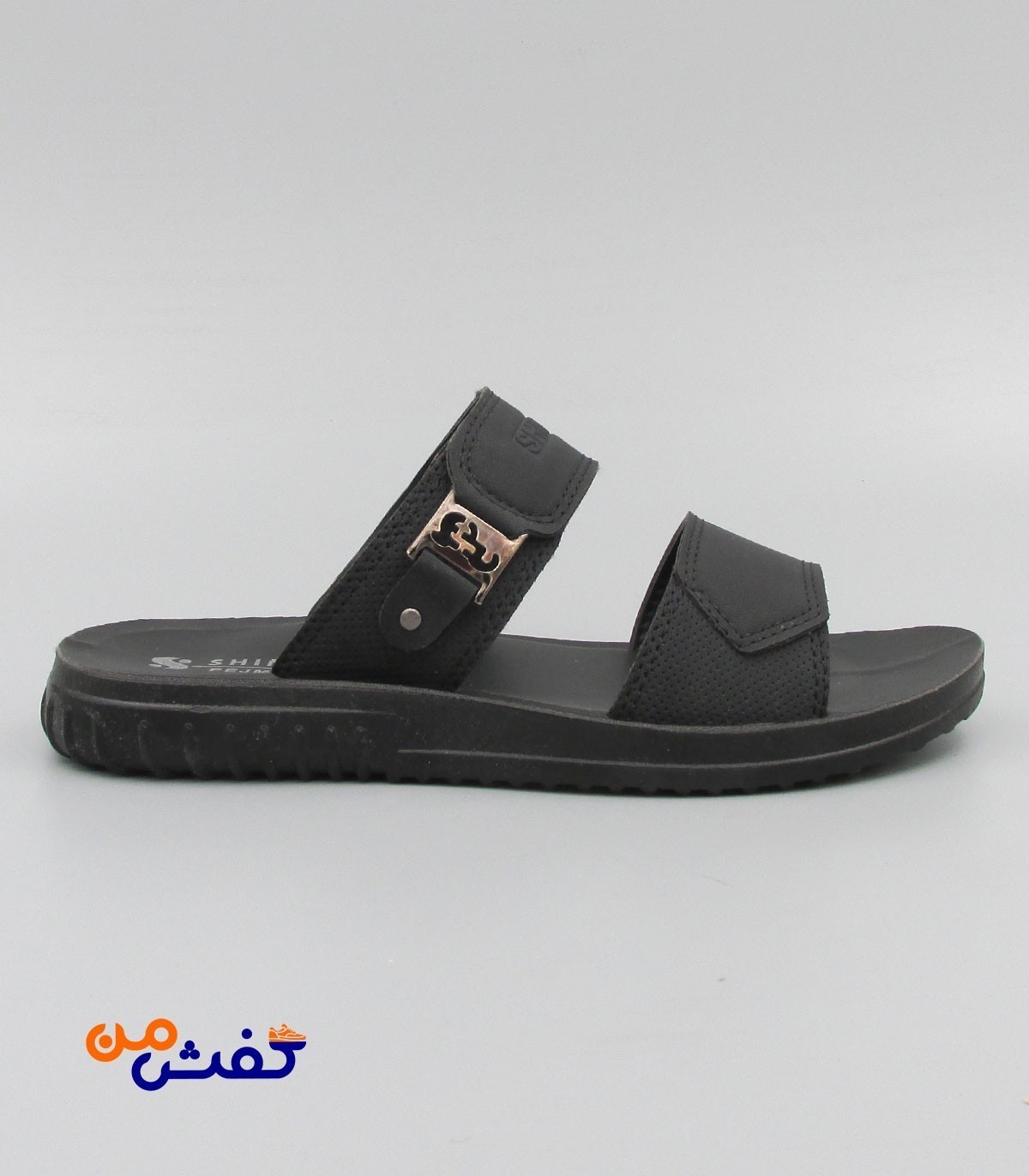 صندل طبی مردانه شیما مدل پژمان رنگ مشکی کد 1410