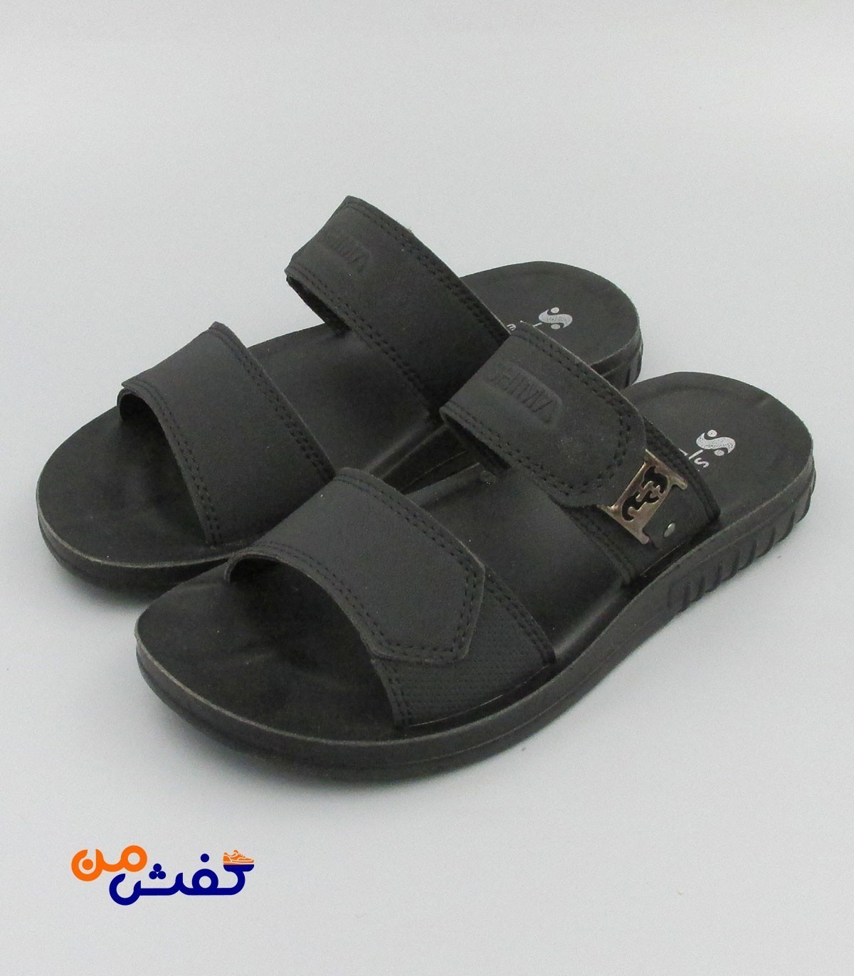 صندل طبی مردانه شیما مدل پژمان رنگ مشکی کد 1410